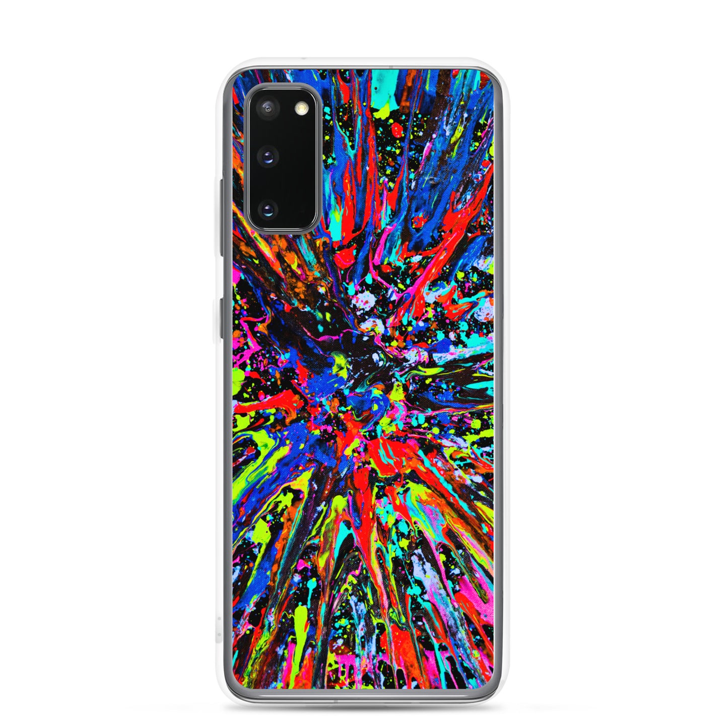 NightOwl Studio Custom Phone Case Compatible with Samsung Galaxy, Slim Cover for Wireless Charging, Drop and Scratch Resistant, Splatter