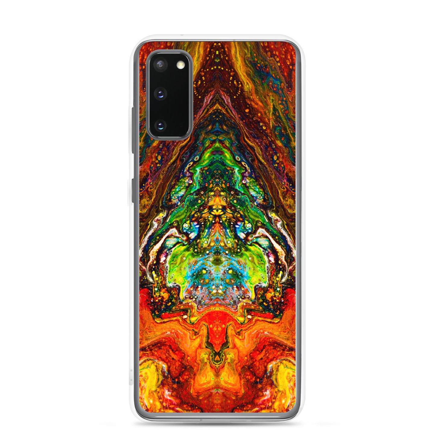 NightOwl Studio Custom Phone Case Compatible with Samsung Galaxy, Slim Cover for Wireless Charging, Drop and Scratch Resistant, Psychedelic Something