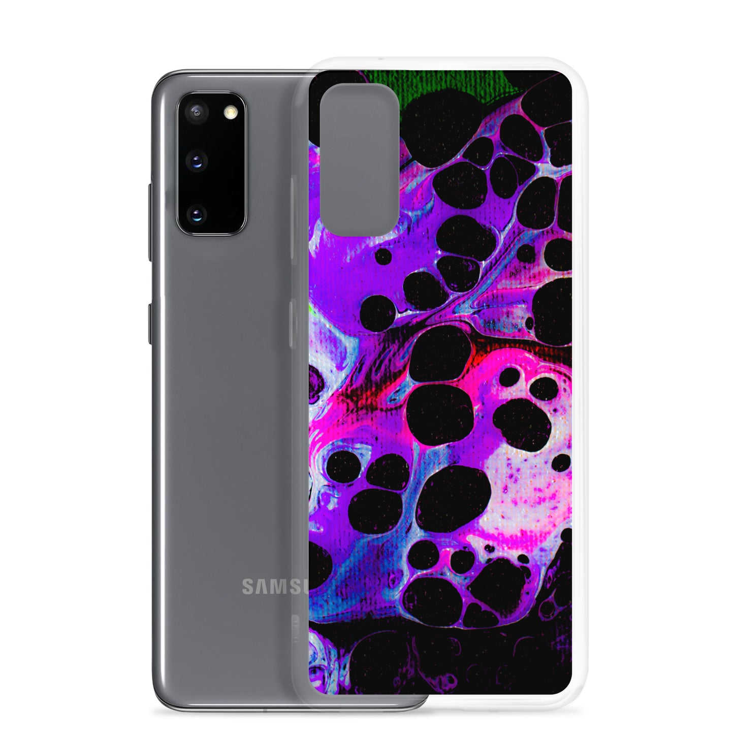 NightOwl Studio Custom Phone Case Compatible with Samsung Galaxy, Slim Cover for Wireless Charging, Drop and Scratch Resistant, Carbonated Color