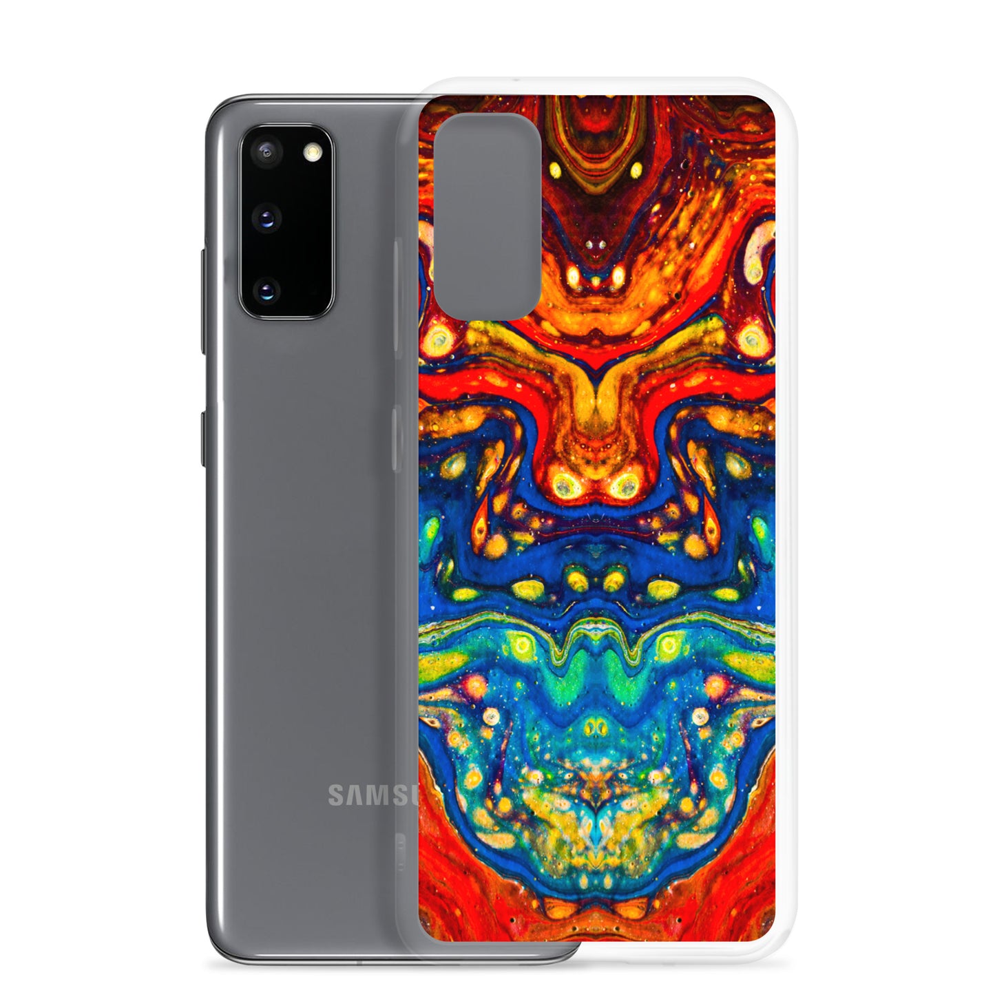 NightOwl Studio Custom Phone Case Compatible with Samsung Galaxy, Slim Cover for Wireless Charging, Drop and Scratch Resistant, Color Dragon