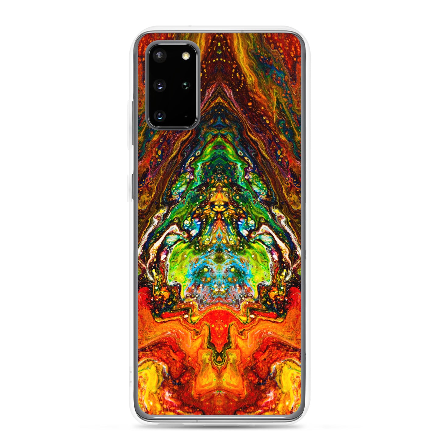 NightOwl Studio Custom Phone Case Compatible with Samsung Galaxy, Slim Cover for Wireless Charging, Drop and Scratch Resistant, Psychedelic Something