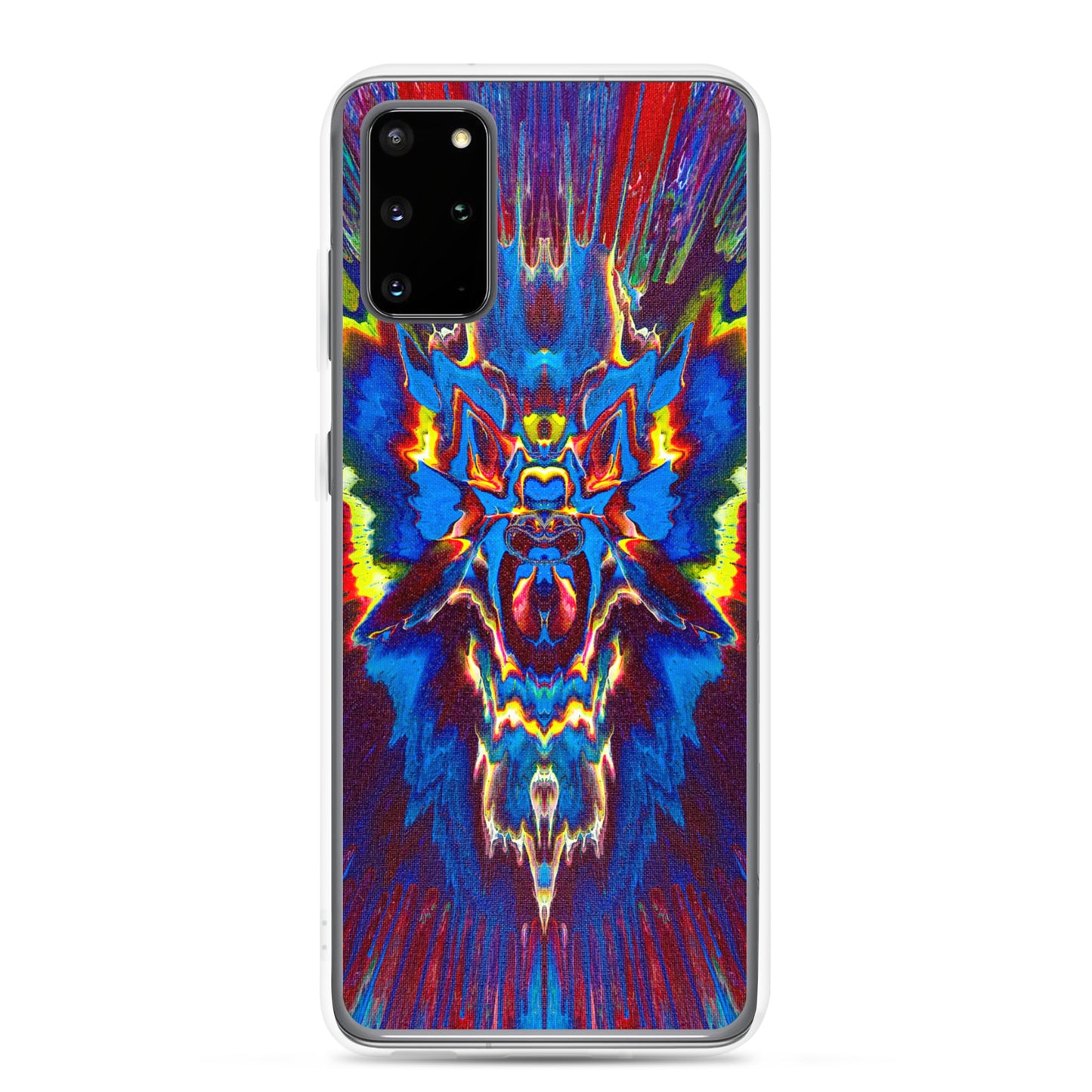 NightOwl Studio Custom Phone Case Compatible with Samsung Galaxy, Slim Cover for Wireless Charging, Drop and Scratch Resistant, Angel Storm