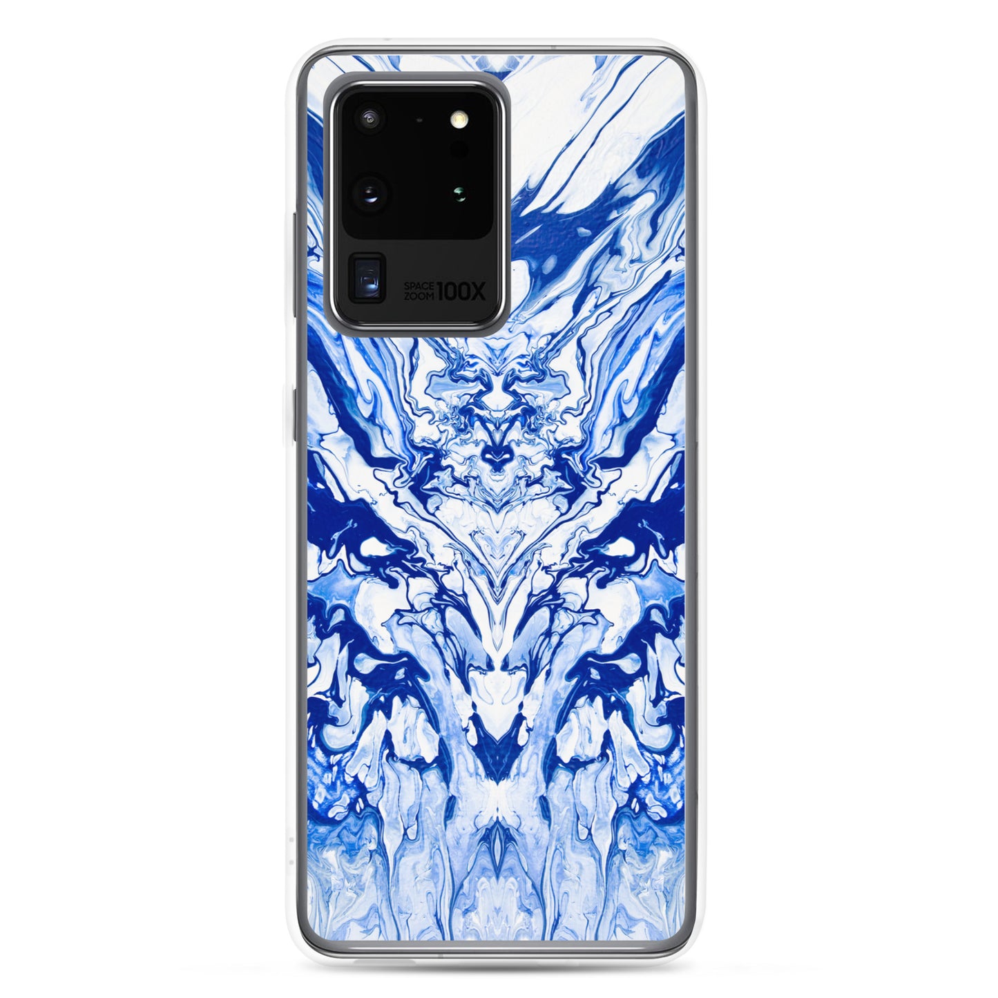 NightOwl Studio Custom Phone Case Compatible with Samsung Galaxy, Slim Cover for Wireless Charging, Drop and Scratch Resistant, Lord Blue