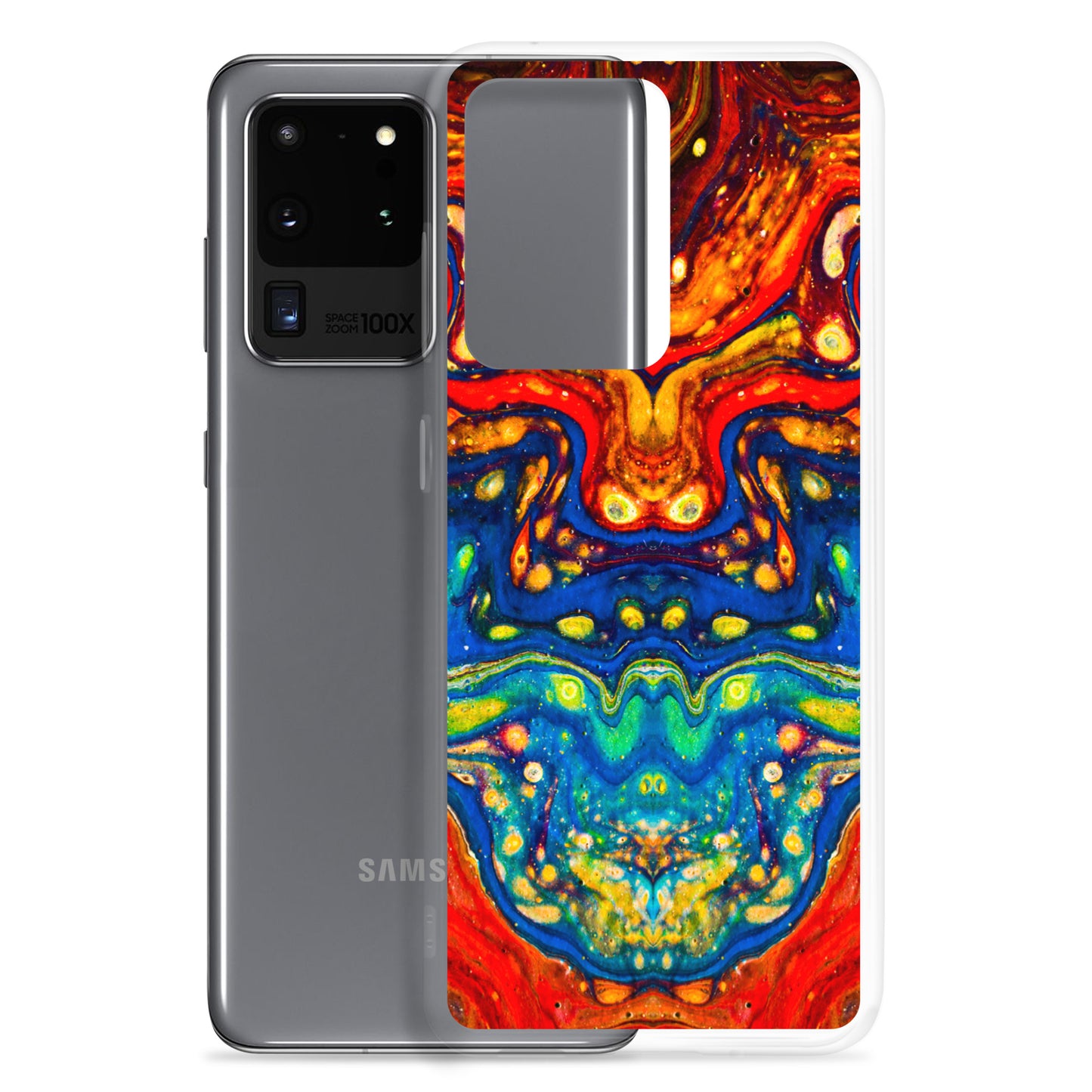 NightOwl Studio Custom Phone Case Compatible with Samsung Galaxy, Slim Cover for Wireless Charging, Drop and Scratch Resistant, Color Dragon