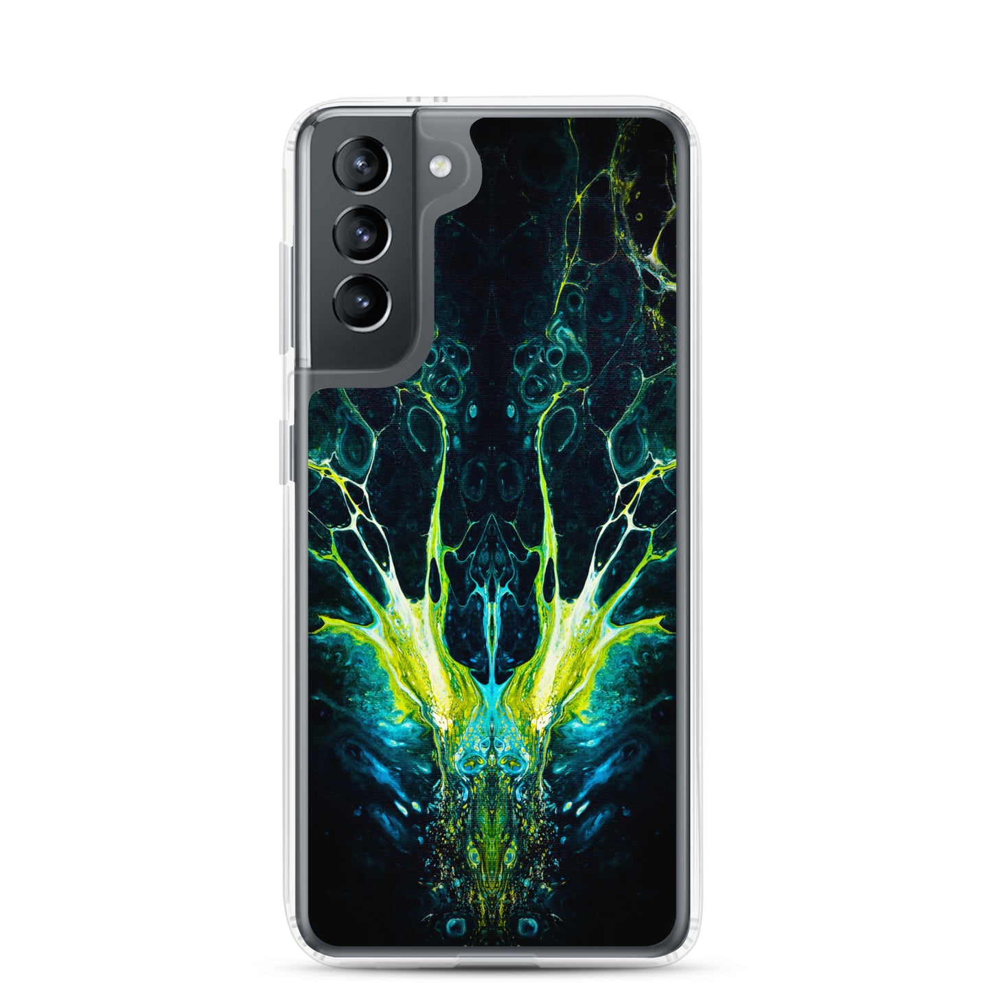 NightOwl Studio Custom Phone Case Compatible with Samsung Galaxy, Slim Cover for Wireless Charging, Drop and Scratch Resistant, Boho Art Colors, Interpretation