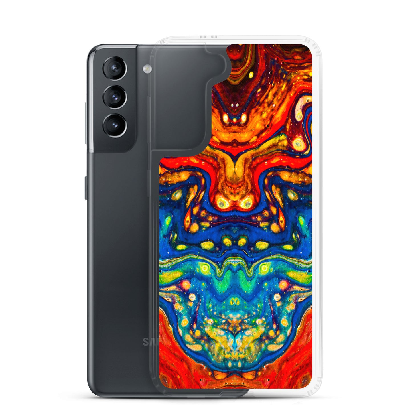 NightOwl Studio Custom Phone Case Compatible with Samsung Galaxy, Slim Cover for Wireless Charging, Drop and Scratch Resistant, Color Dragon