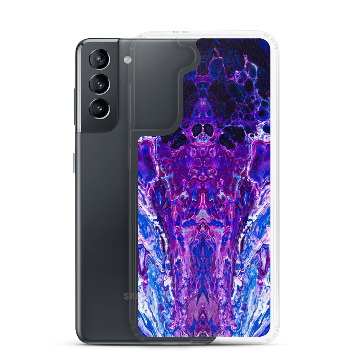 NightOwl Studio Custom Phone Case Compatible with Samsung Galaxy, Slim Cover for Wireless Charging, Drop and Scratch Resistant, Mauve Haze