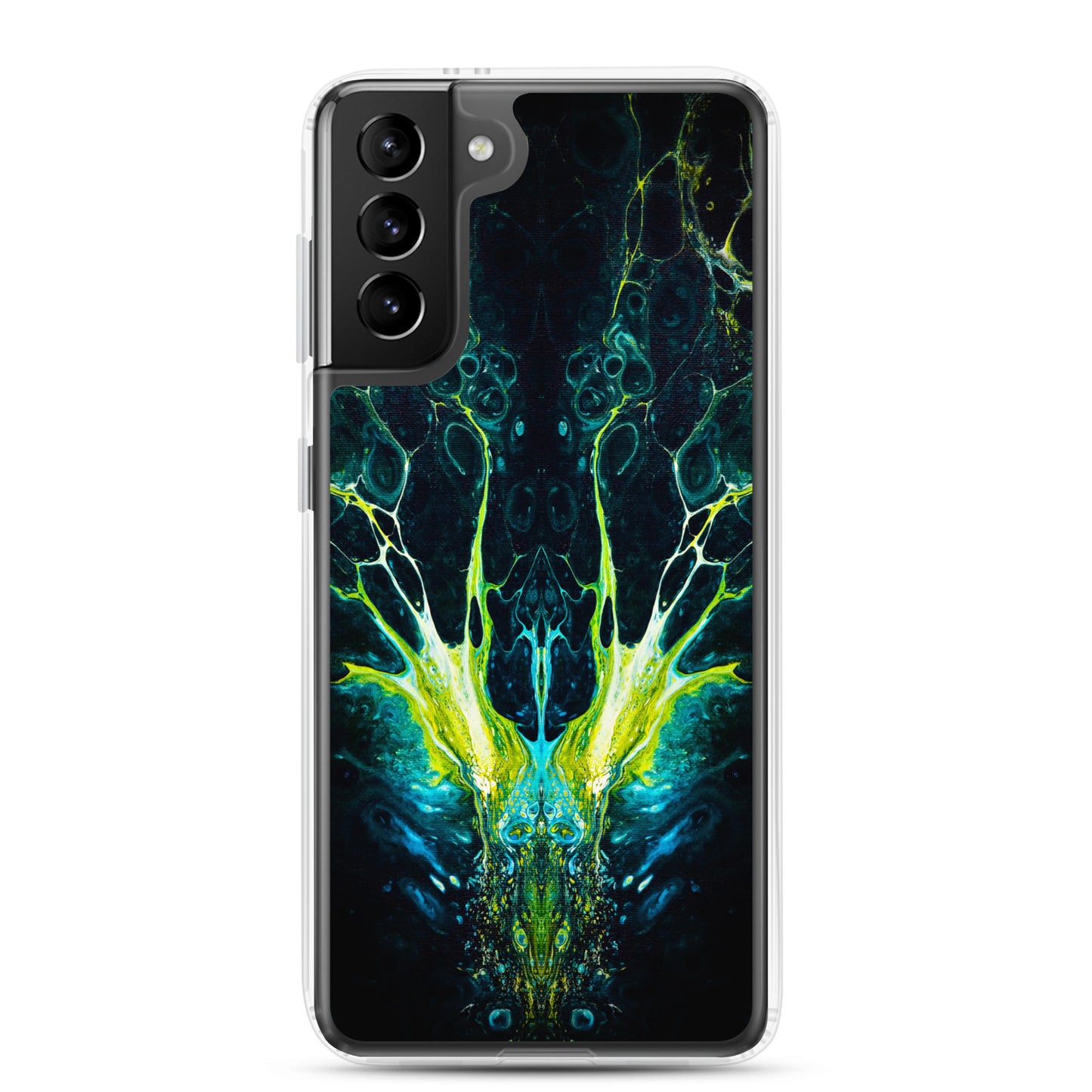 NightOwl Studio Custom Phone Case Compatible with Samsung Galaxy, Slim Cover for Wireless Charging, Drop and Scratch Resistant, Boho Art Colors, Interpretation