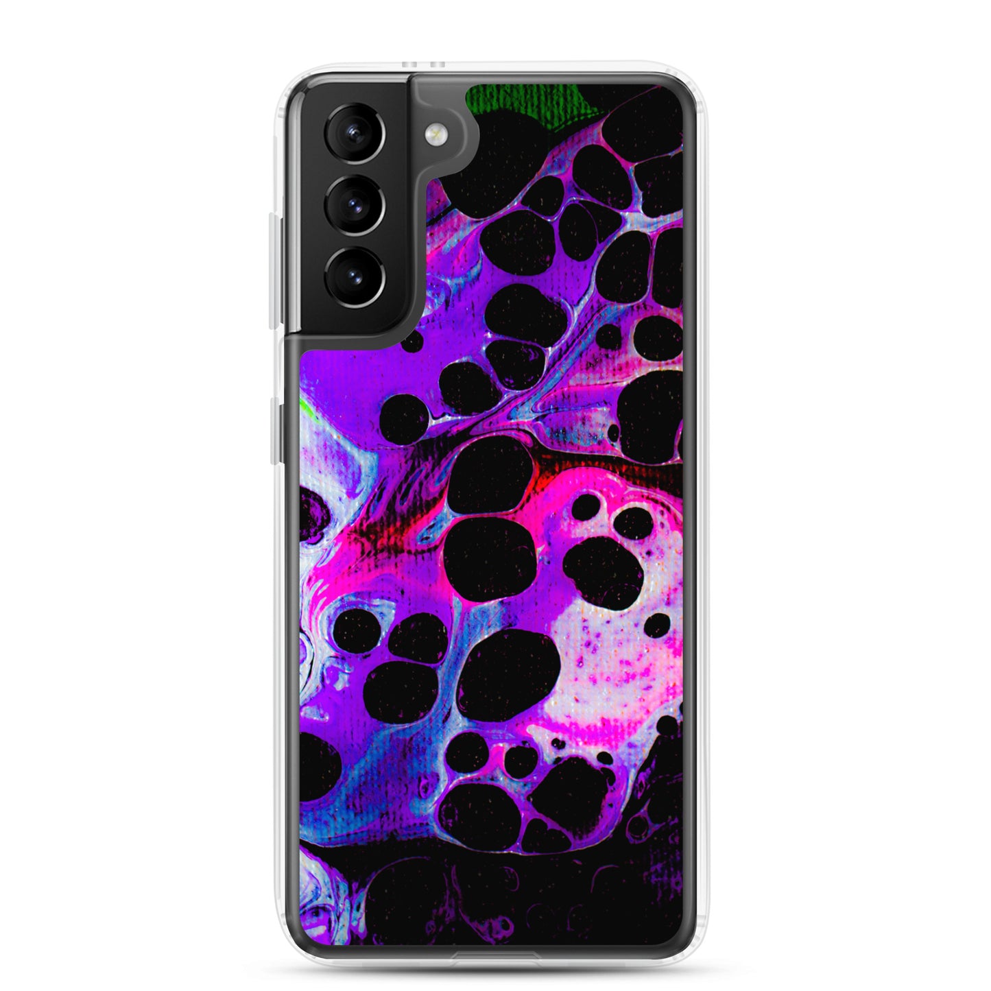 NightOwl Studio Custom Phone Case Compatible with Samsung Galaxy, Slim Cover for Wireless Charging, Drop and Scratch Resistant, Carbonated Color