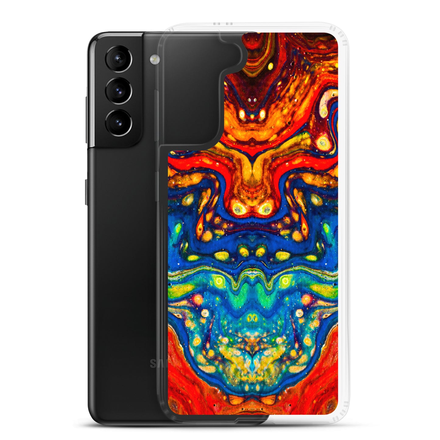 NightOwl Studio Custom Phone Case Compatible with Samsung Galaxy, Slim Cover for Wireless Charging, Drop and Scratch Resistant, Color Dragon