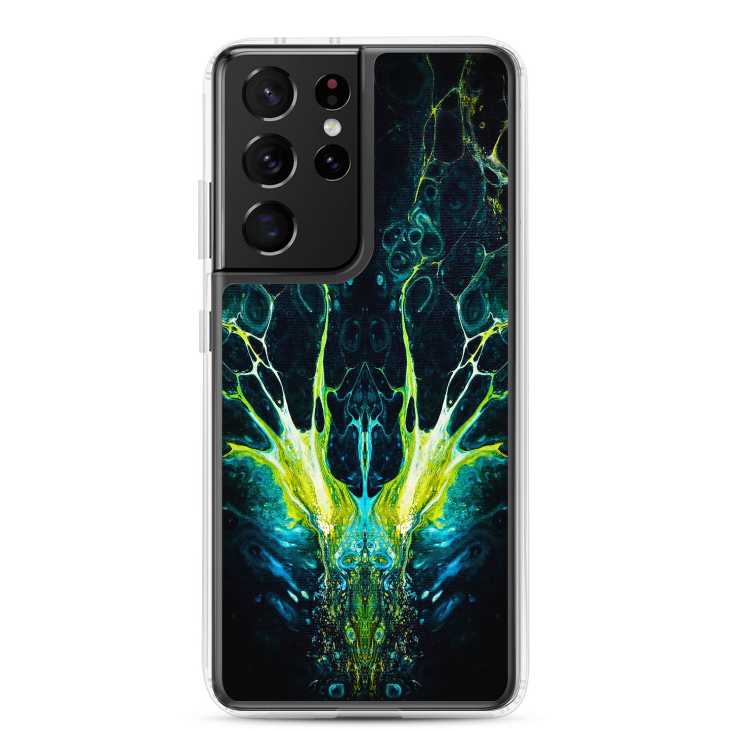 NightOwl Studio Custom Phone Case Compatible with Samsung Galaxy, Slim Cover for Wireless Charging, Drop and Scratch Resistant, Boho Art Colors, Interpretation