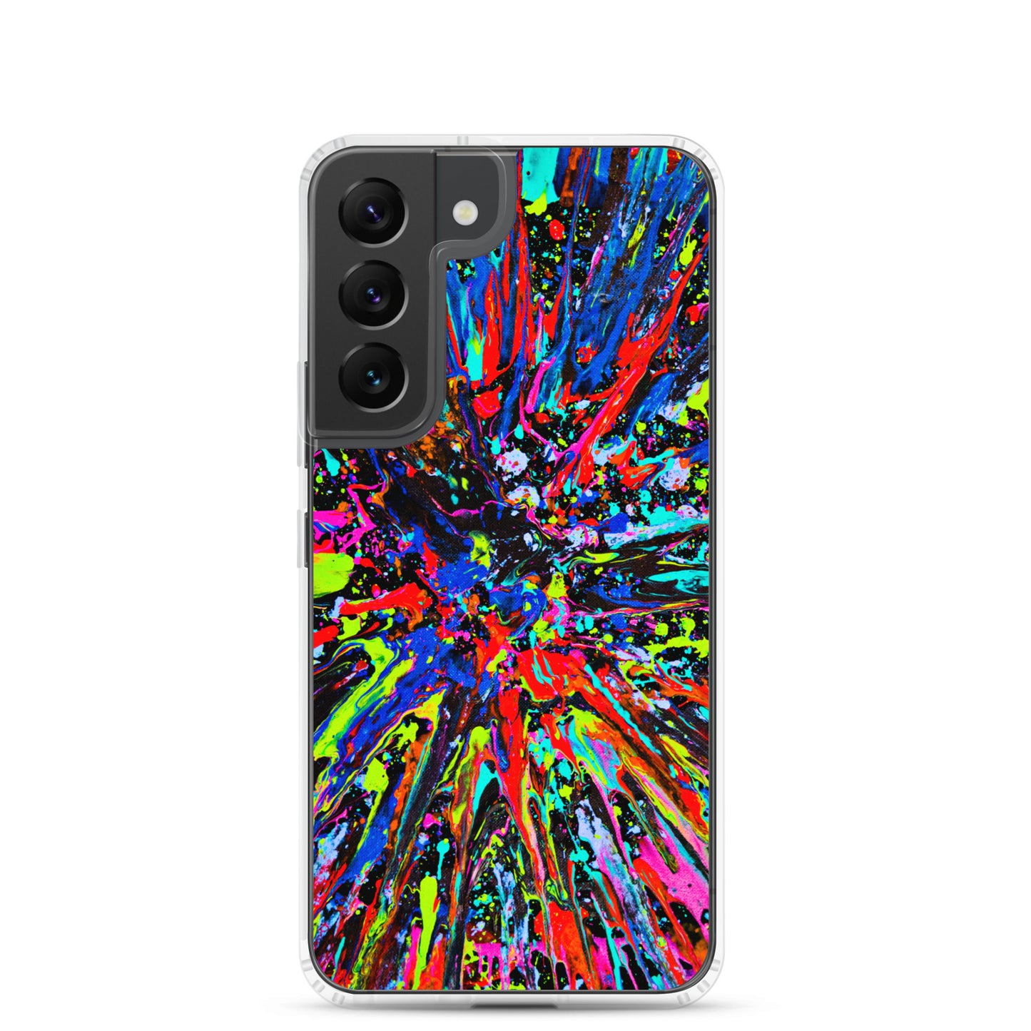 NightOwl Studio Custom Phone Case Compatible with Samsung Galaxy, Slim Cover for Wireless Charging, Drop and Scratch Resistant, Splatter