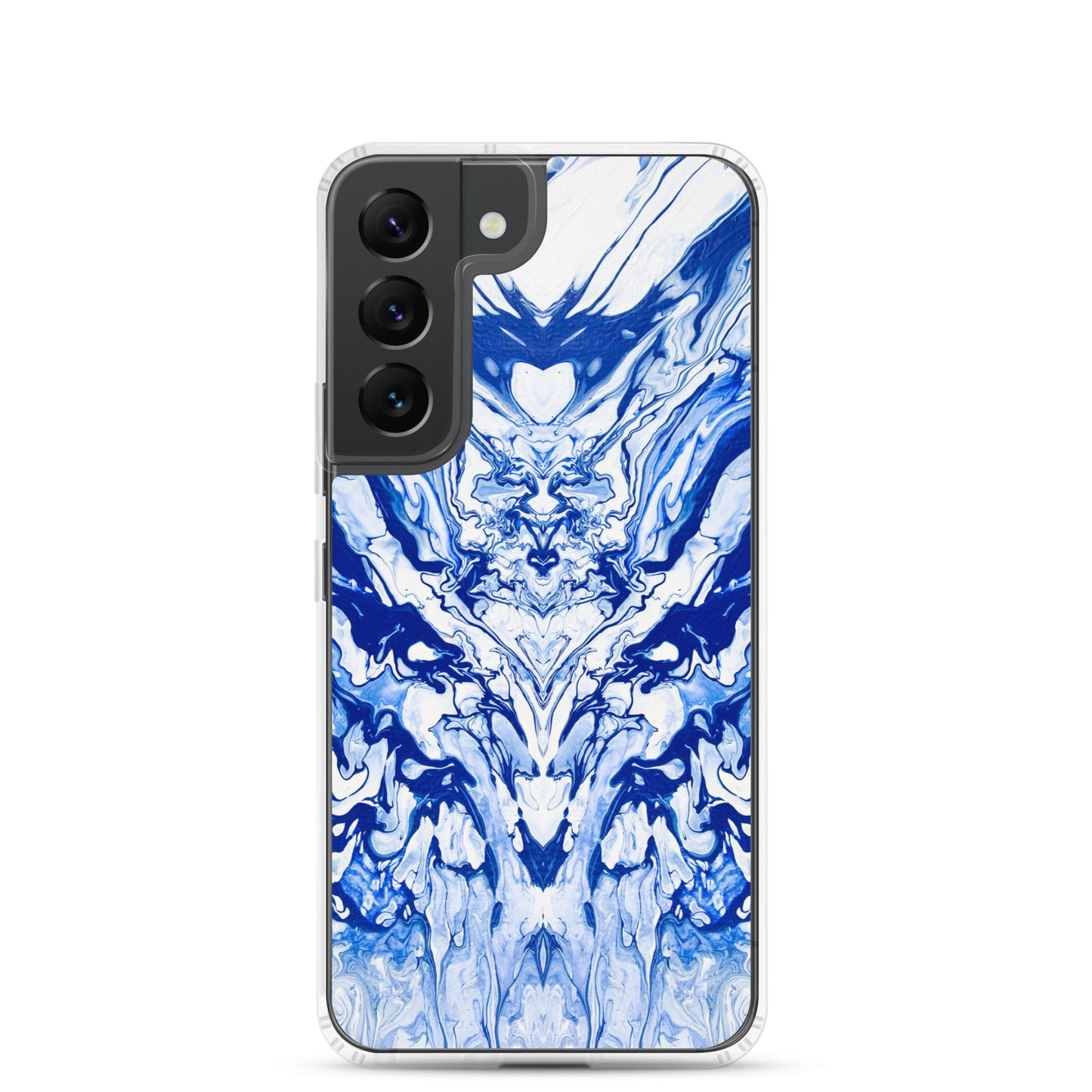 NightOwl Studio Custom Phone Case Compatible with Samsung Galaxy, Slim Cover for Wireless Charging, Drop and Scratch Resistant, Lord Blue