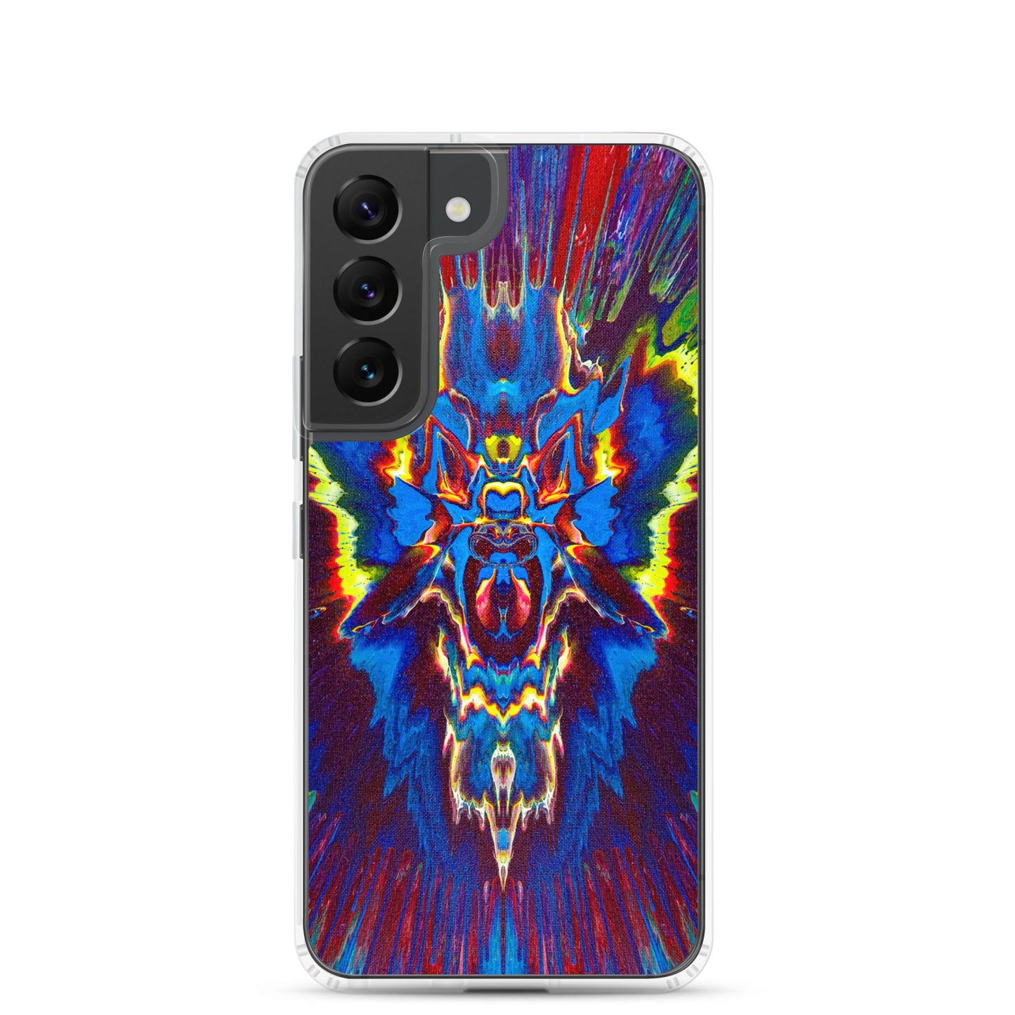 NightOwl Studio Custom Phone Case Compatible with Samsung Galaxy, Slim Cover for Wireless Charging, Drop and Scratch Resistant, Angel Storm