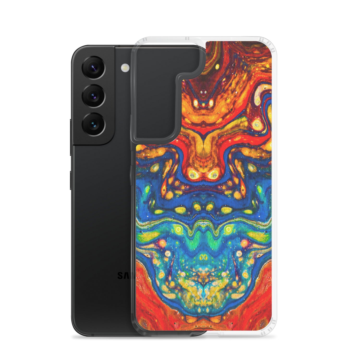 NightOwl Studio Custom Phone Case Compatible with Samsung Galaxy, Slim Cover for Wireless Charging, Drop and Scratch Resistant, Color Dragon