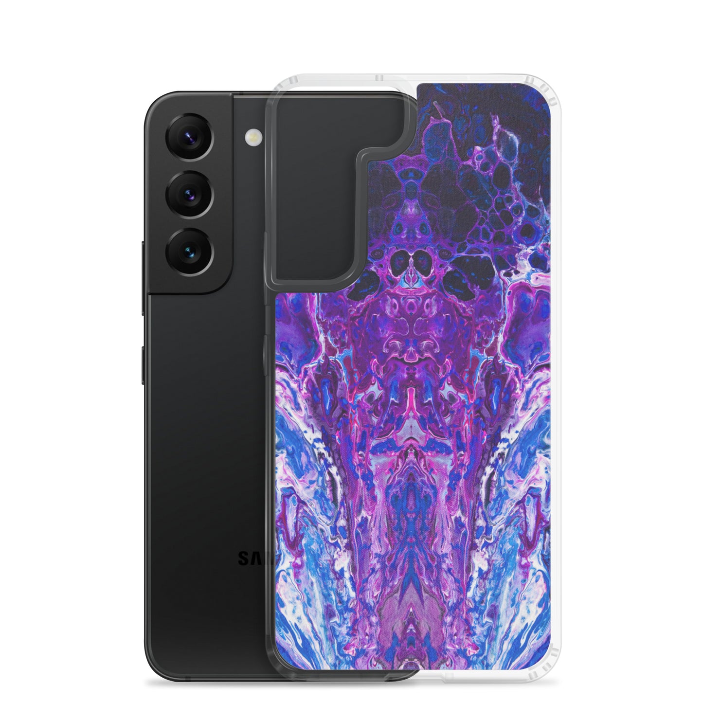 NightOwl Studio Custom Phone Case Compatible with Samsung Galaxy, Slim Cover for Wireless Charging, Drop and Scratch Resistant, Mauve Haze