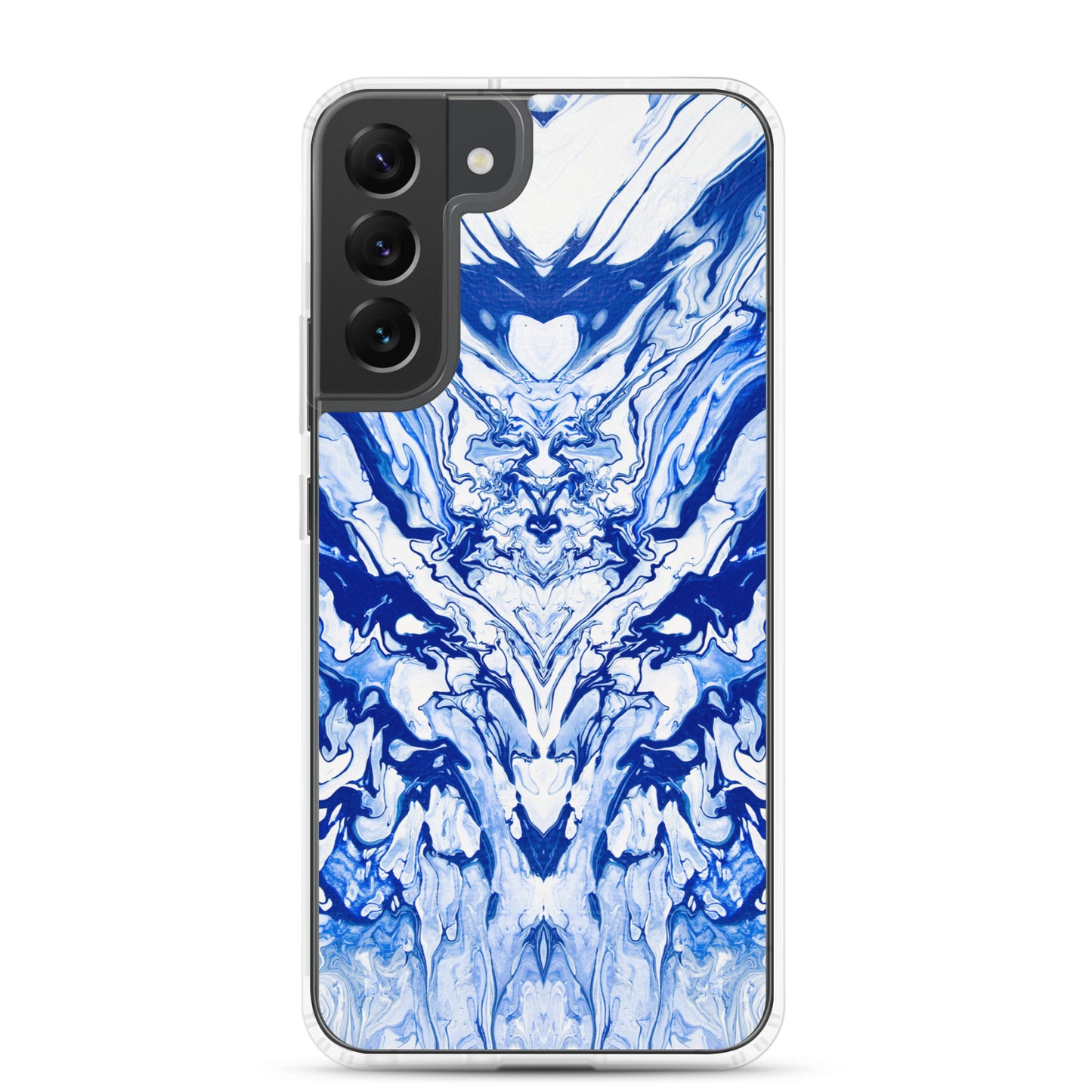 NightOwl Studio Custom Phone Case Compatible with Samsung Galaxy, Slim Cover for Wireless Charging, Drop and Scratch Resistant, Lord Blue