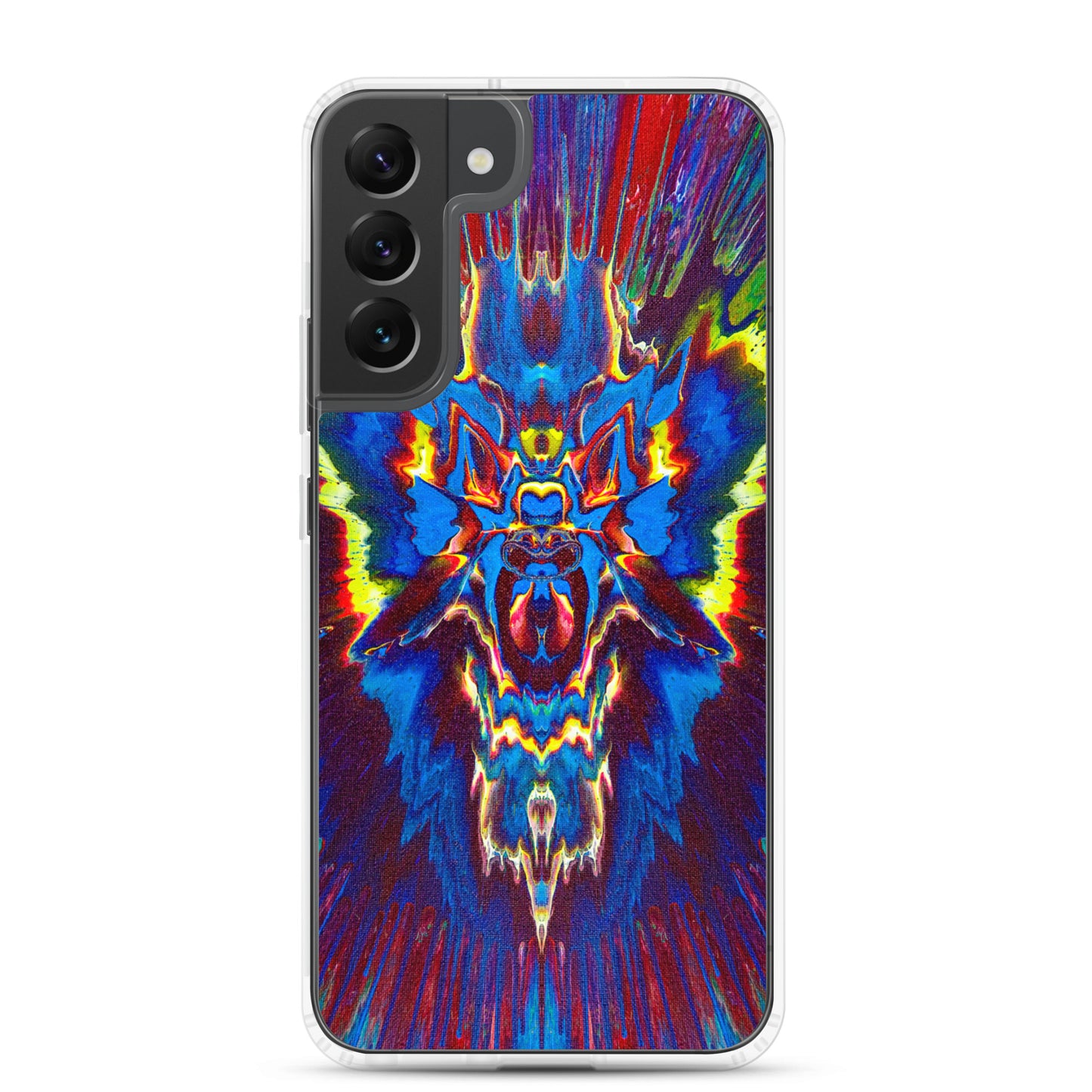 NightOwl Studio Custom Phone Case Compatible with Samsung Galaxy, Slim Cover for Wireless Charging, Drop and Scratch Resistant, Angel Storm