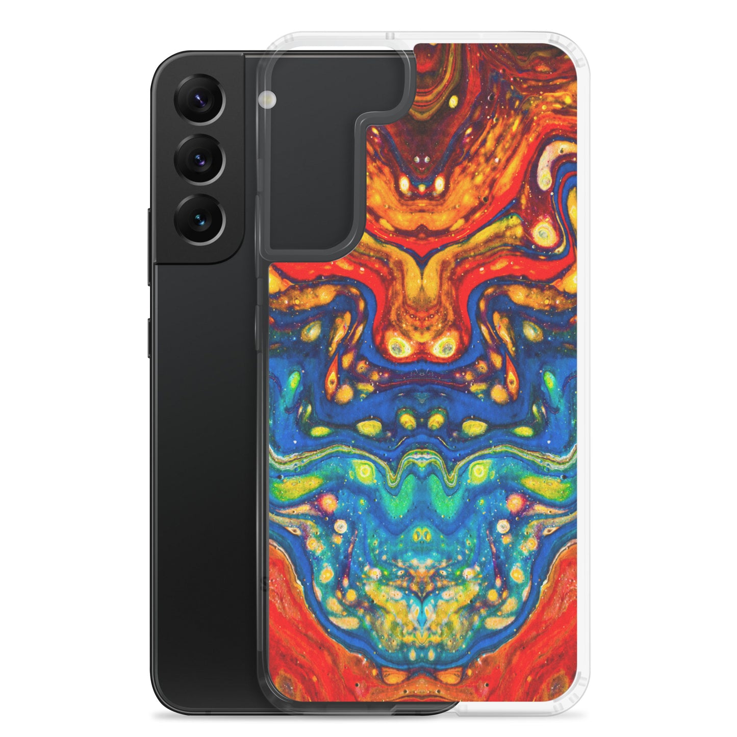 NightOwl Studio Custom Phone Case Compatible with Samsung Galaxy, Slim Cover for Wireless Charging, Drop and Scratch Resistant, Color Dragon