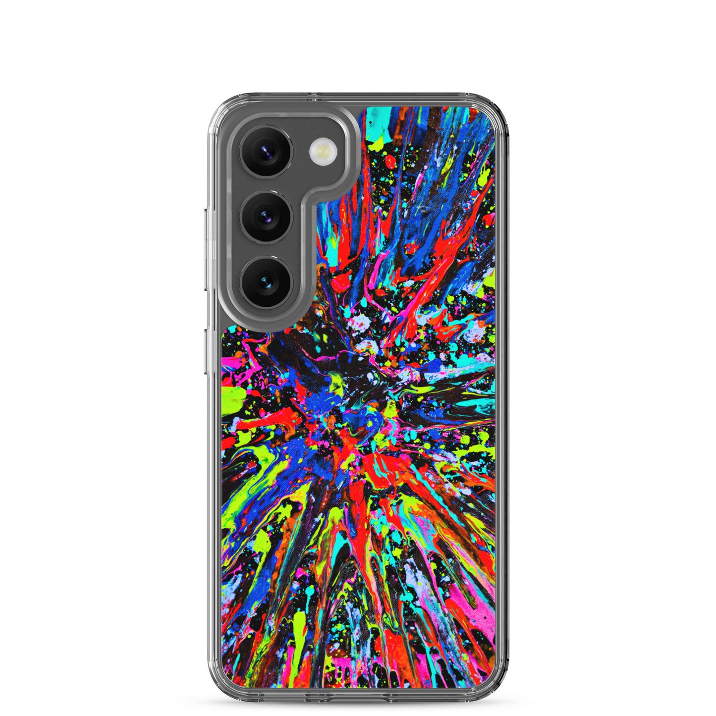 NightOwl Studio Custom Phone Case Compatible with Samsung Galaxy, Slim Cover for Wireless Charging, Drop and Scratch Resistant, Splatter