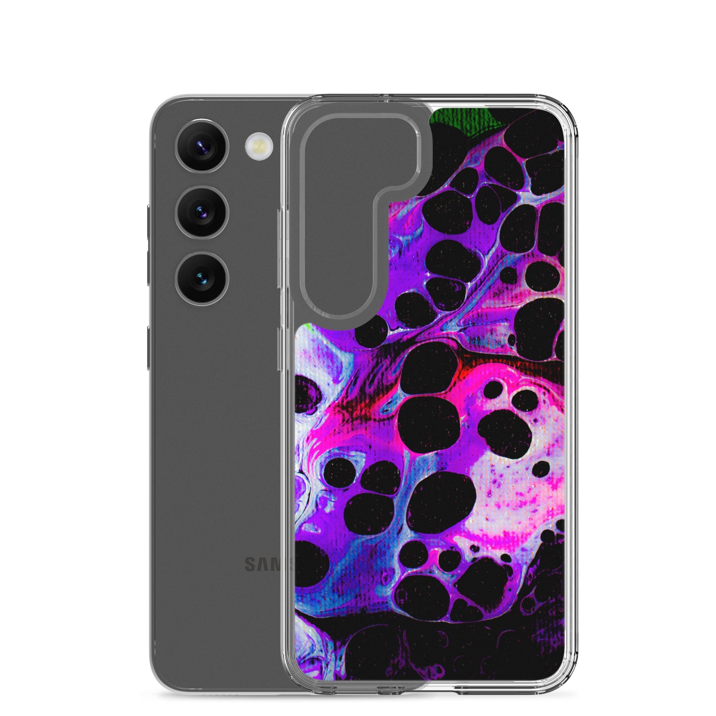 NightOwl Studio Custom Phone Case Compatible with Samsung Galaxy, Slim Cover for Wireless Charging, Drop and Scratch Resistant, Carbonated Color