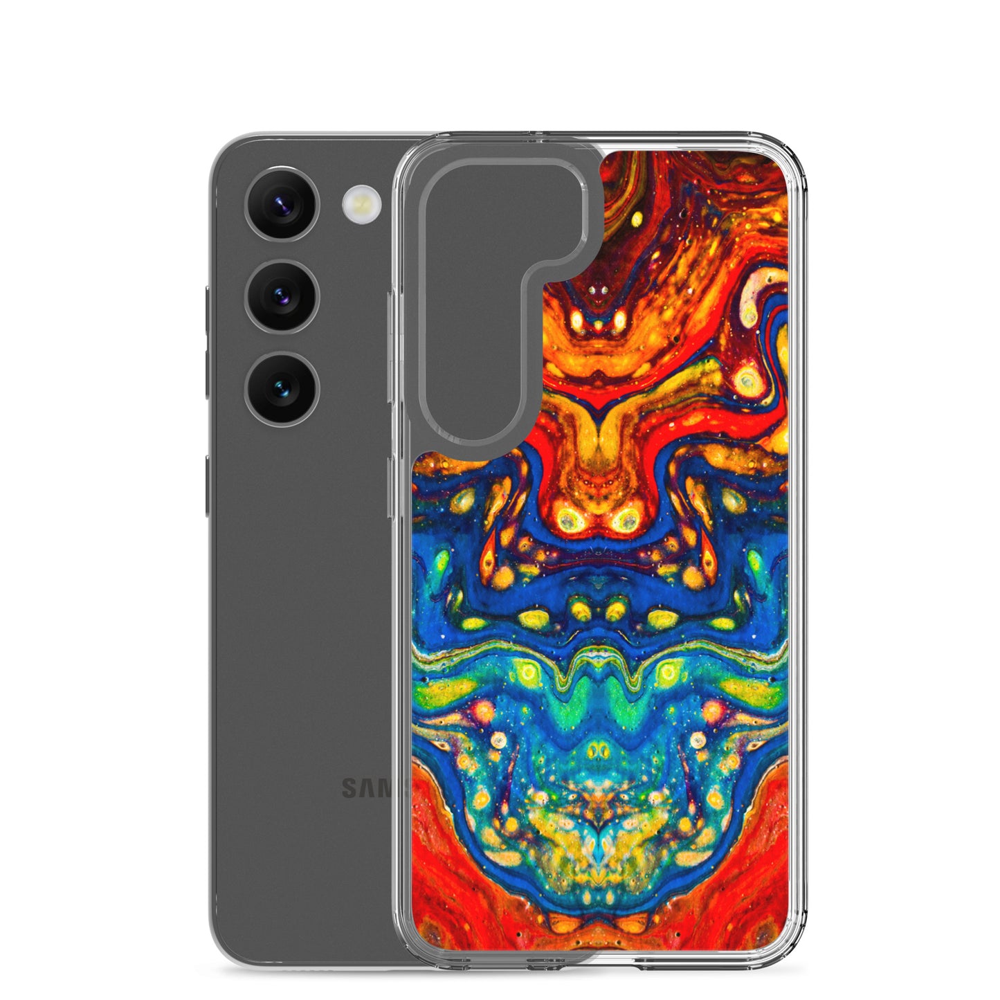 NightOwl Studio Custom Phone Case Compatible with Samsung Galaxy, Slim Cover for Wireless Charging, Drop and Scratch Resistant, Color Dragon