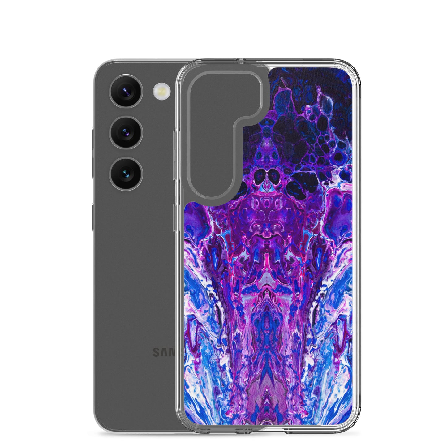 NightOwl Studio Custom Phone Case Compatible with Samsung Galaxy, Slim Cover for Wireless Charging, Drop and Scratch Resistant, Mauve Haze