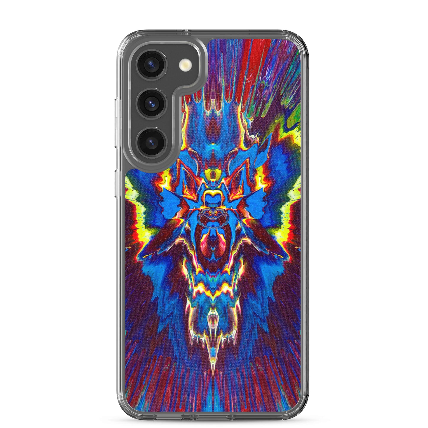 NightOwl Studio Custom Phone Case Compatible with Samsung Galaxy, Slim Cover for Wireless Charging, Drop and Scratch Resistant, Angel Storm