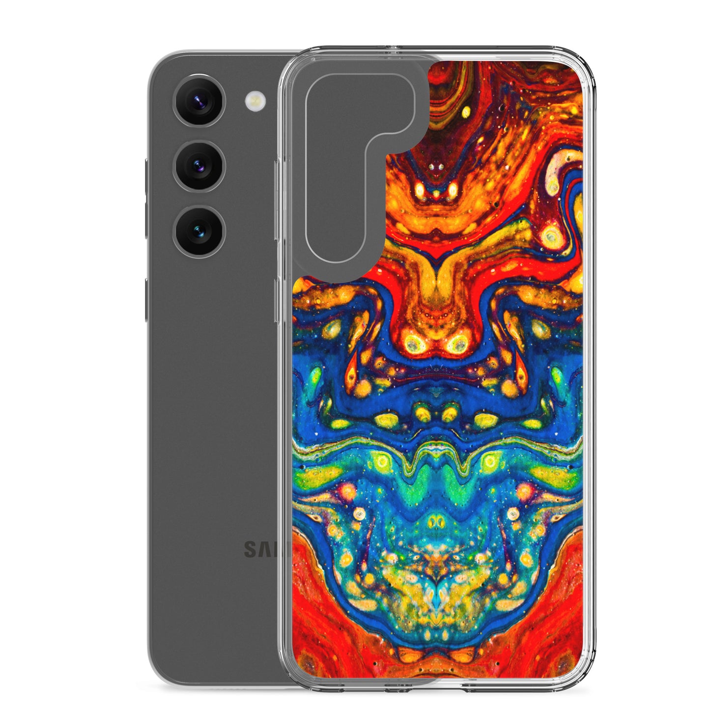 NightOwl Studio Custom Phone Case Compatible with Samsung Galaxy, Slim Cover for Wireless Charging, Drop and Scratch Resistant, Color Dragon