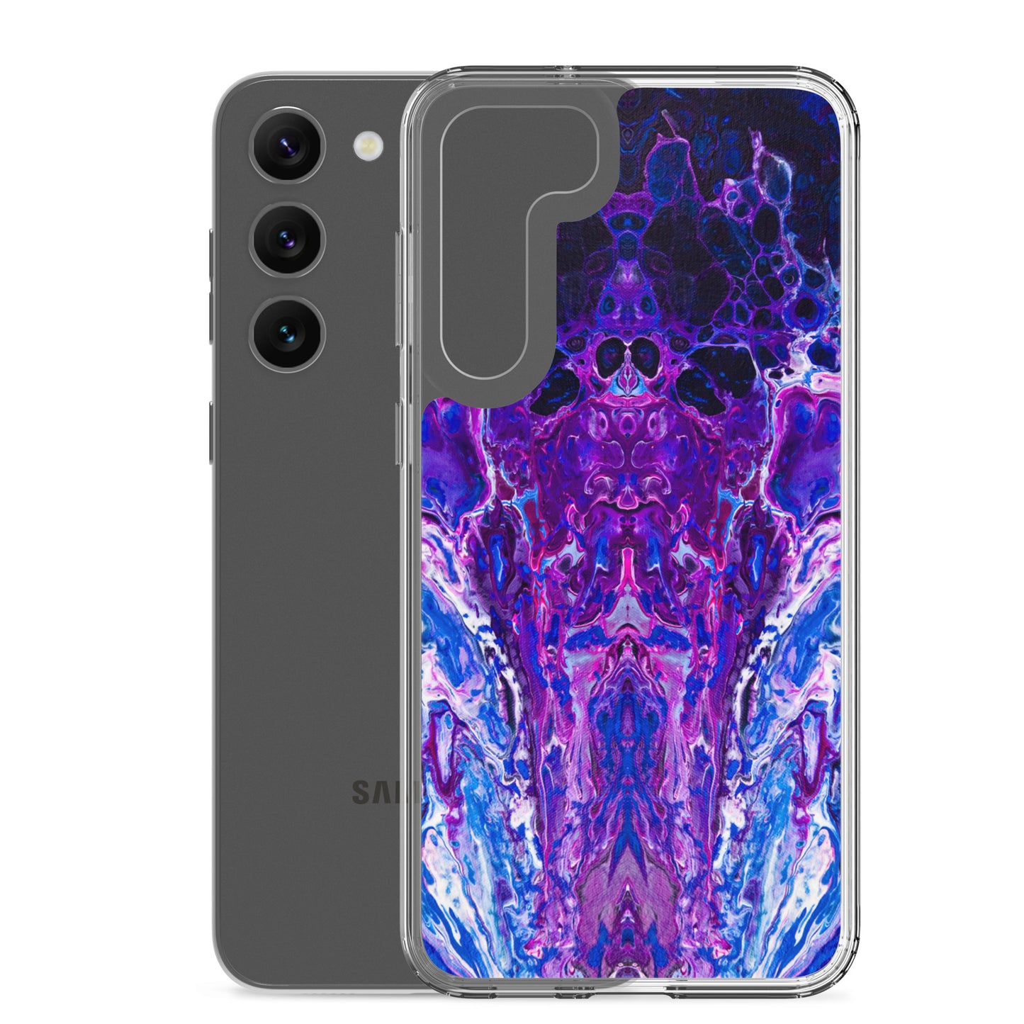 NightOwl Studio Custom Phone Case Compatible with Samsung Galaxy, Slim Cover for Wireless Charging, Drop and Scratch Resistant, Mauve Haze