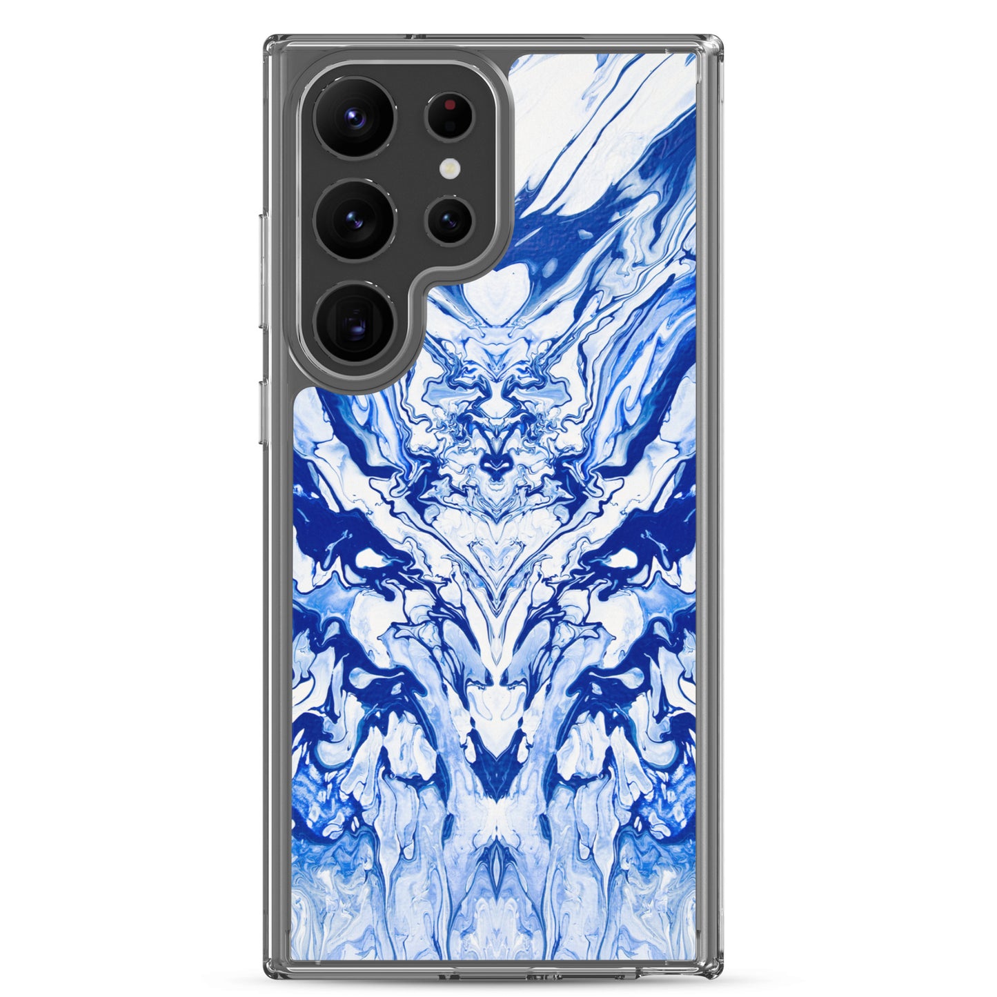 NightOwl Studio Custom Phone Case Compatible with Samsung Galaxy, Slim Cover for Wireless Charging, Drop and Scratch Resistant, Lord Blue