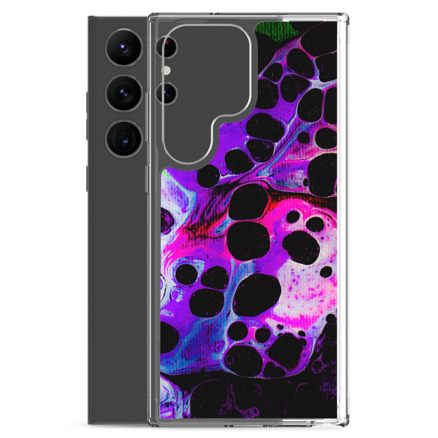 NightOwl Studio Custom Phone Case Compatible with Samsung Galaxy, Slim Cover for Wireless Charging, Drop and Scratch Resistant, Carbonated Color