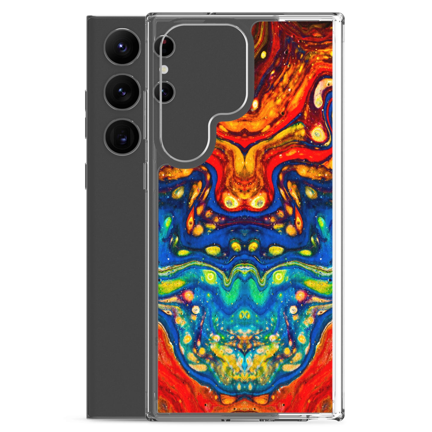 NightOwl Studio Custom Phone Case Compatible with Samsung Galaxy, Slim Cover for Wireless Charging, Drop and Scratch Resistant, Color Dragon