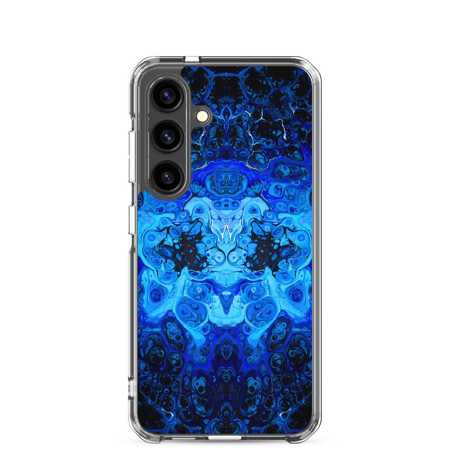 NightOwl Studio Custom Phone Case Compatible with Samsung Galaxy, Slim Cover for Wireless Charging, Drop and Scratch Resistant, Blue Bliss