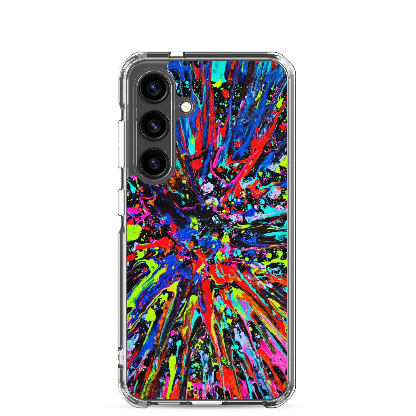 NightOwl Studio Custom Phone Case Compatible with Samsung Galaxy, Slim Cover for Wireless Charging, Drop and Scratch Resistant, Splatter