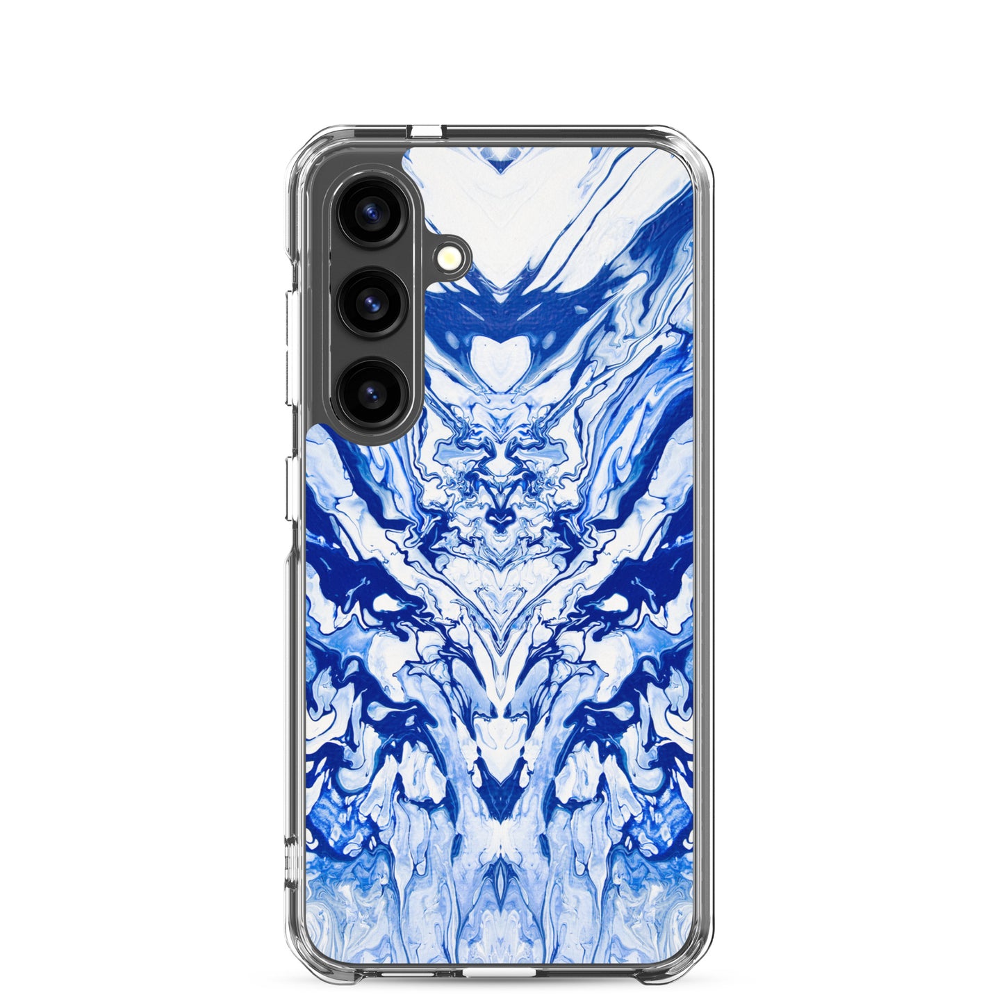 NightOwl Studio Custom Phone Case Compatible with Samsung Galaxy, Slim Cover for Wireless Charging, Drop and Scratch Resistant, Lord Blue