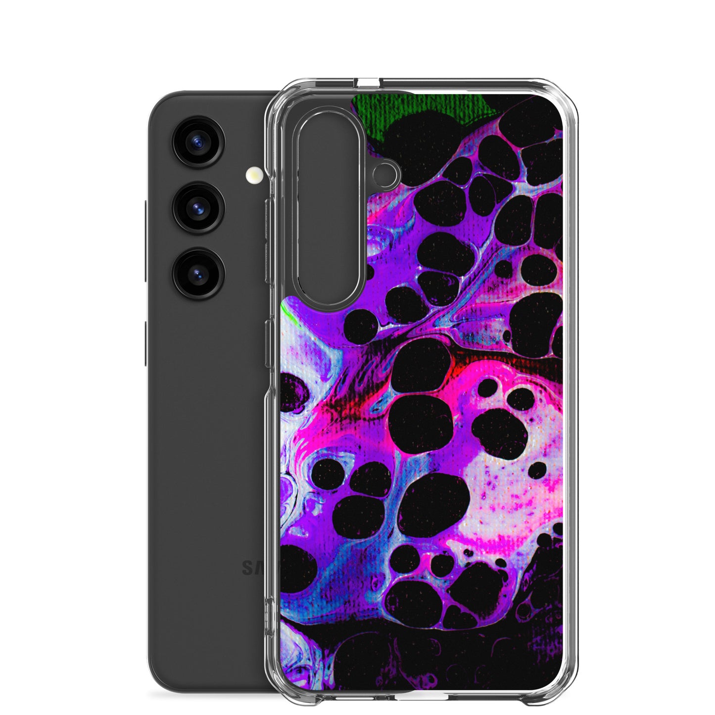 NightOwl Studio Custom Phone Case Compatible with Samsung Galaxy, Slim Cover for Wireless Charging, Drop and Scratch Resistant, Carbonated Color