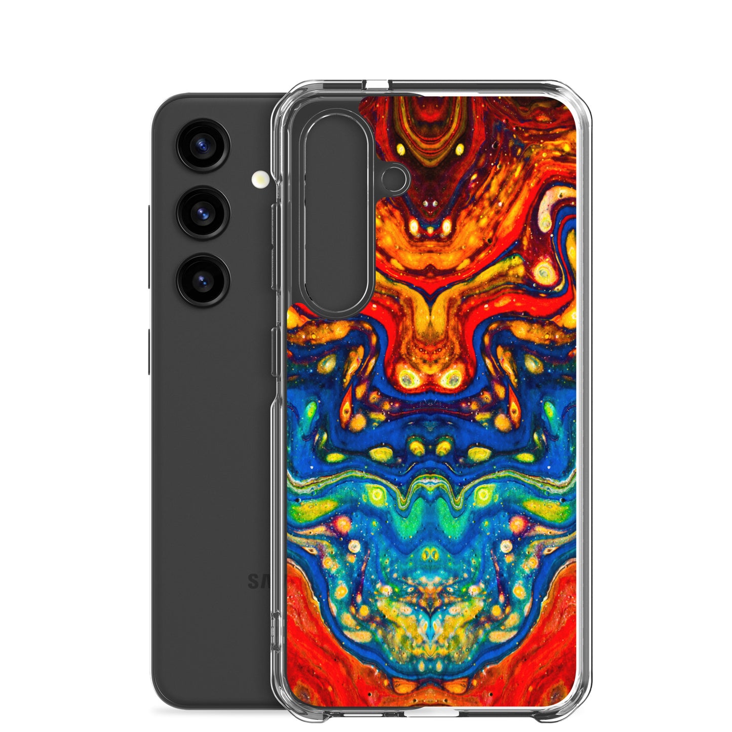 NightOwl Studio Custom Phone Case Compatible with Samsung Galaxy, Slim Cover for Wireless Charging, Drop and Scratch Resistant, Color Dragon