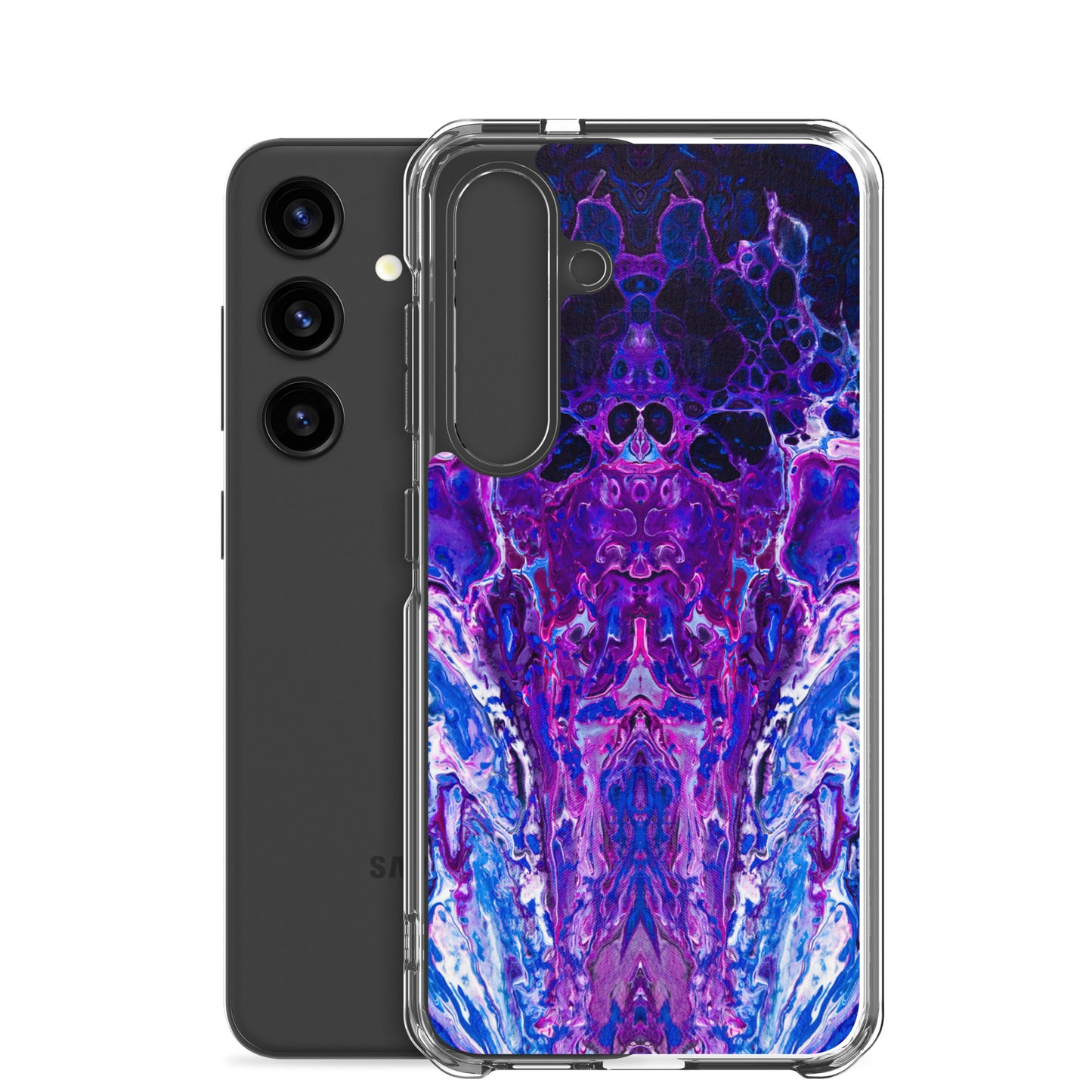 NightOwl Studio Custom Phone Case Compatible with Samsung Galaxy, Slim Cover for Wireless Charging, Drop and Scratch Resistant, Mauve Haze