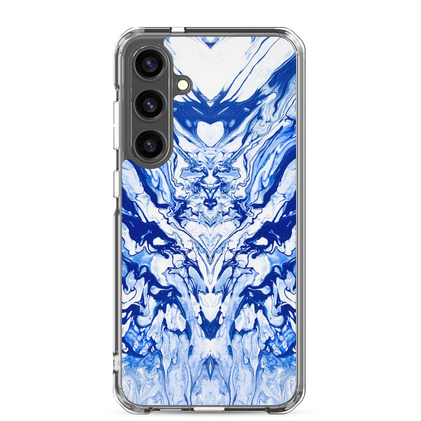 NightOwl Studio Custom Phone Case Compatible with Samsung Galaxy, Slim Cover for Wireless Charging, Drop and Scratch Resistant, Lord Blue