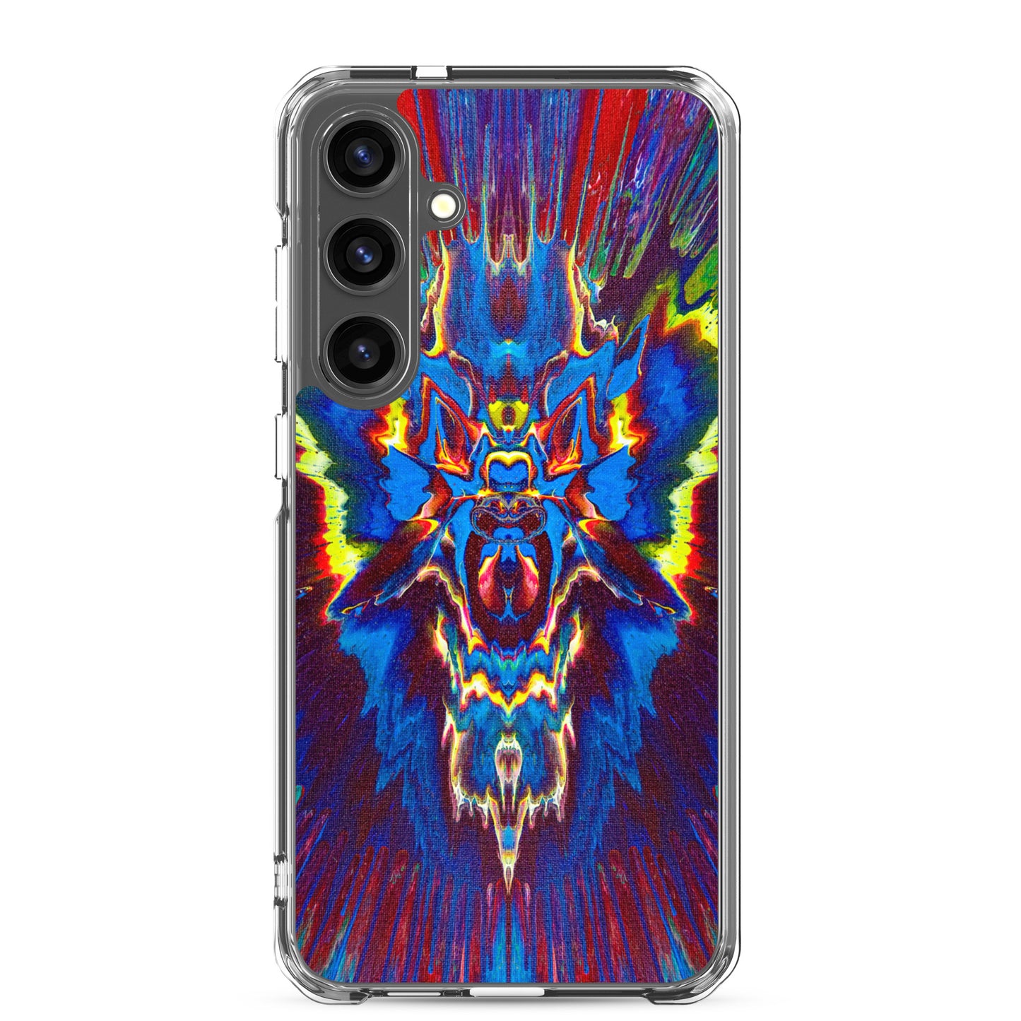 NightOwl Studio Custom Phone Case Compatible with Samsung Galaxy, Slim Cover for Wireless Charging, Drop and Scratch Resistant, Angel Storm