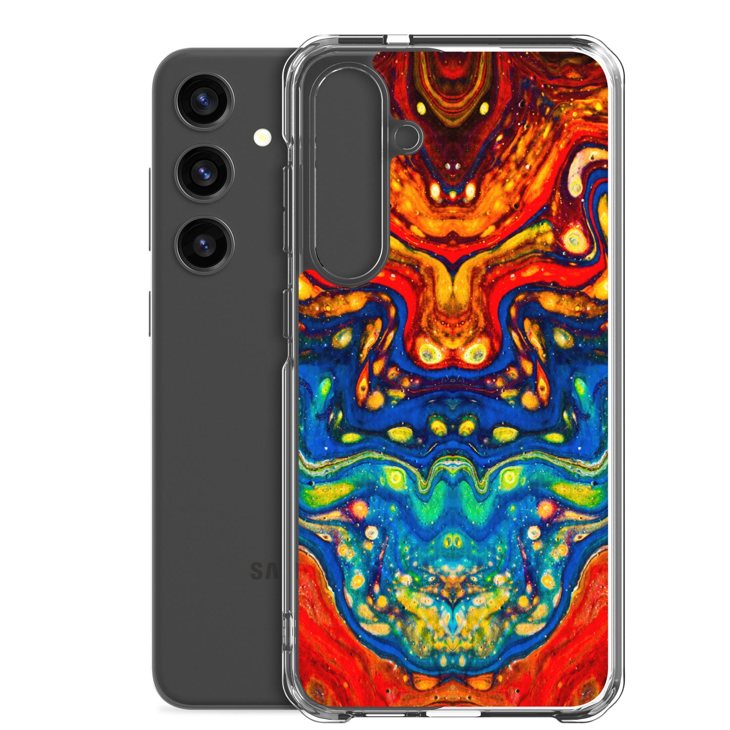 NightOwl Studio Custom Phone Case Compatible with Samsung Galaxy, Slim Cover for Wireless Charging, Drop and Scratch Resistant, Color Dragon