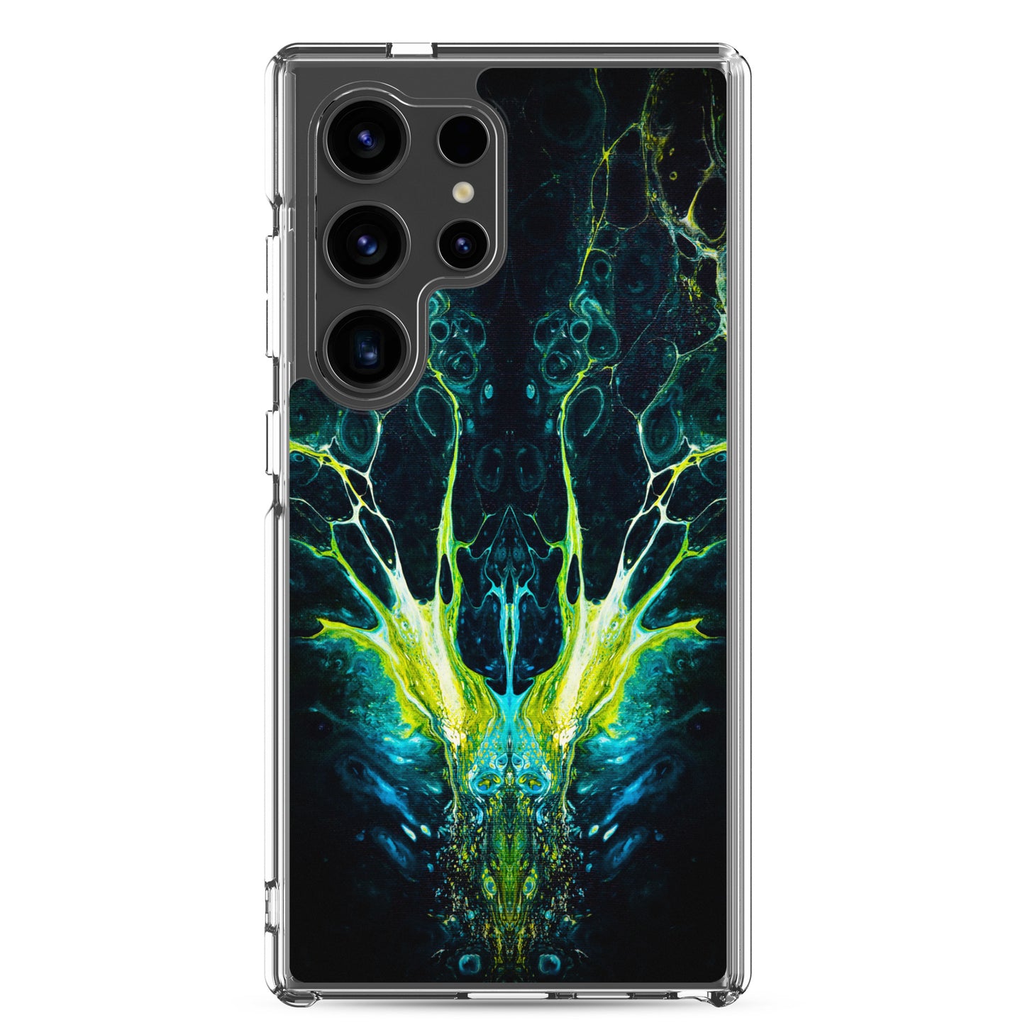 NightOwl Studio Custom Phone Case Compatible with Samsung Galaxy, Slim Cover for Wireless Charging, Drop and Scratch Resistant, Boho Art Colors, Interpretation