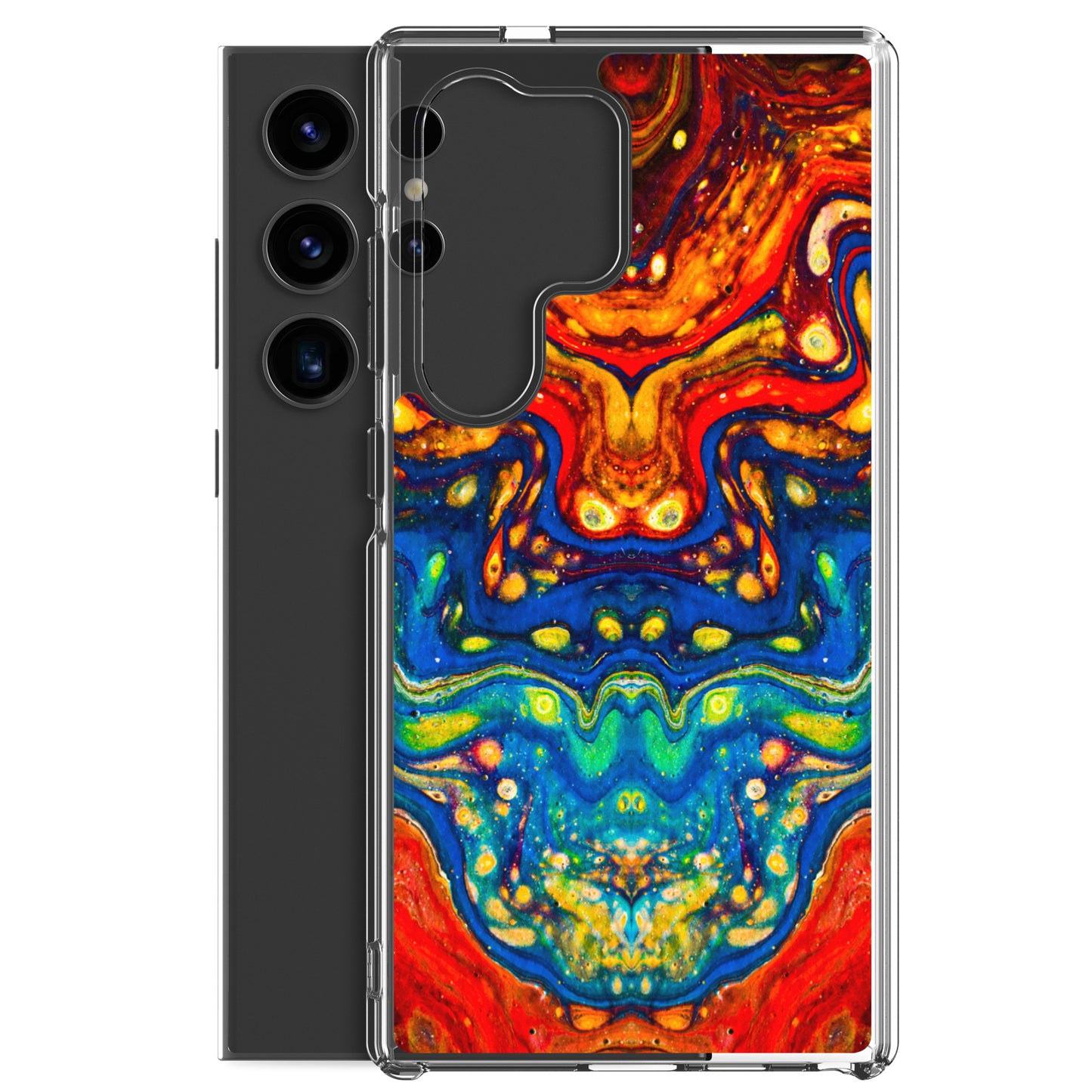 NightOwl Studio Custom Phone Case Compatible with Samsung Galaxy, Slim Cover for Wireless Charging, Drop and Scratch Resistant, Color Dragon