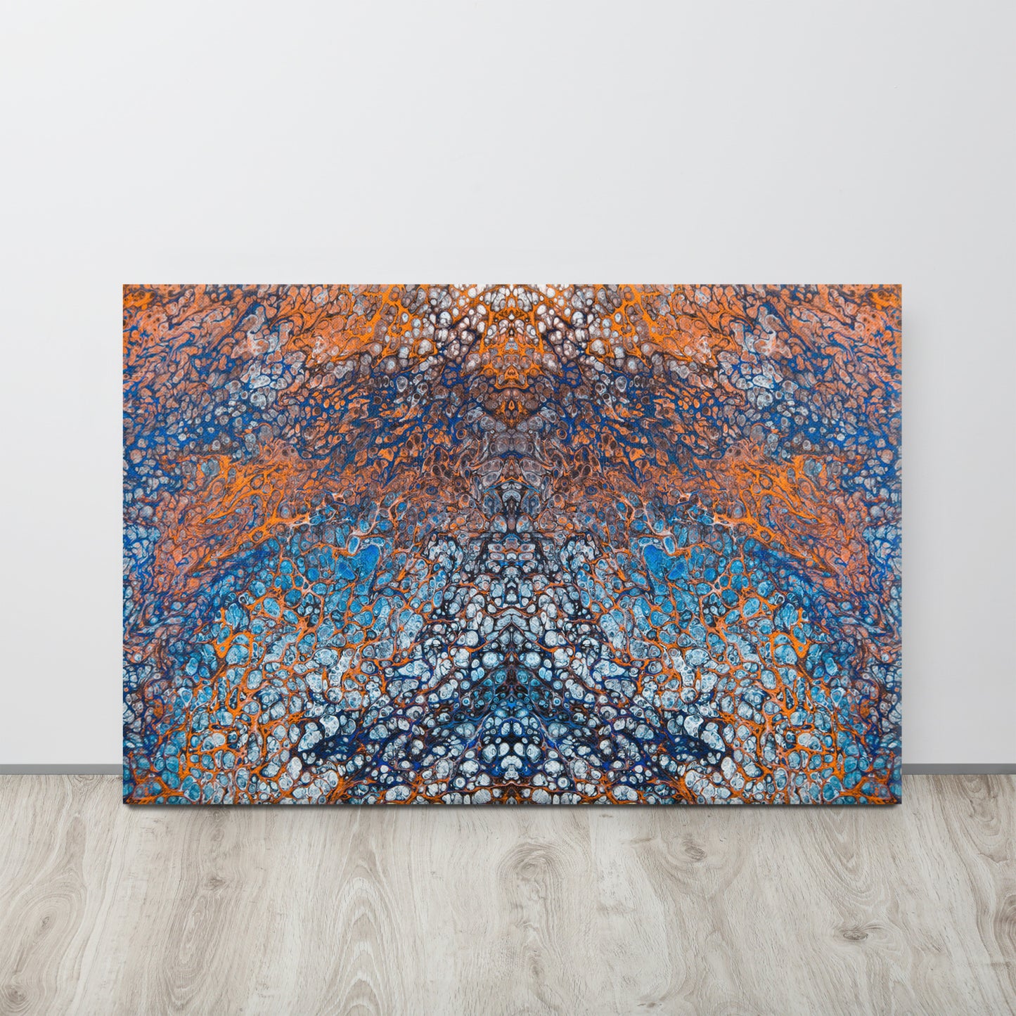 24x36 Abstract Canvas Print, Acrylic Painting Reproduction, Wall Art, Boho Living Room, Bedroom, Office, and Home Decor, Premium Canvas with Wooden Frame, Butterfly Effect by NightOwl Studio