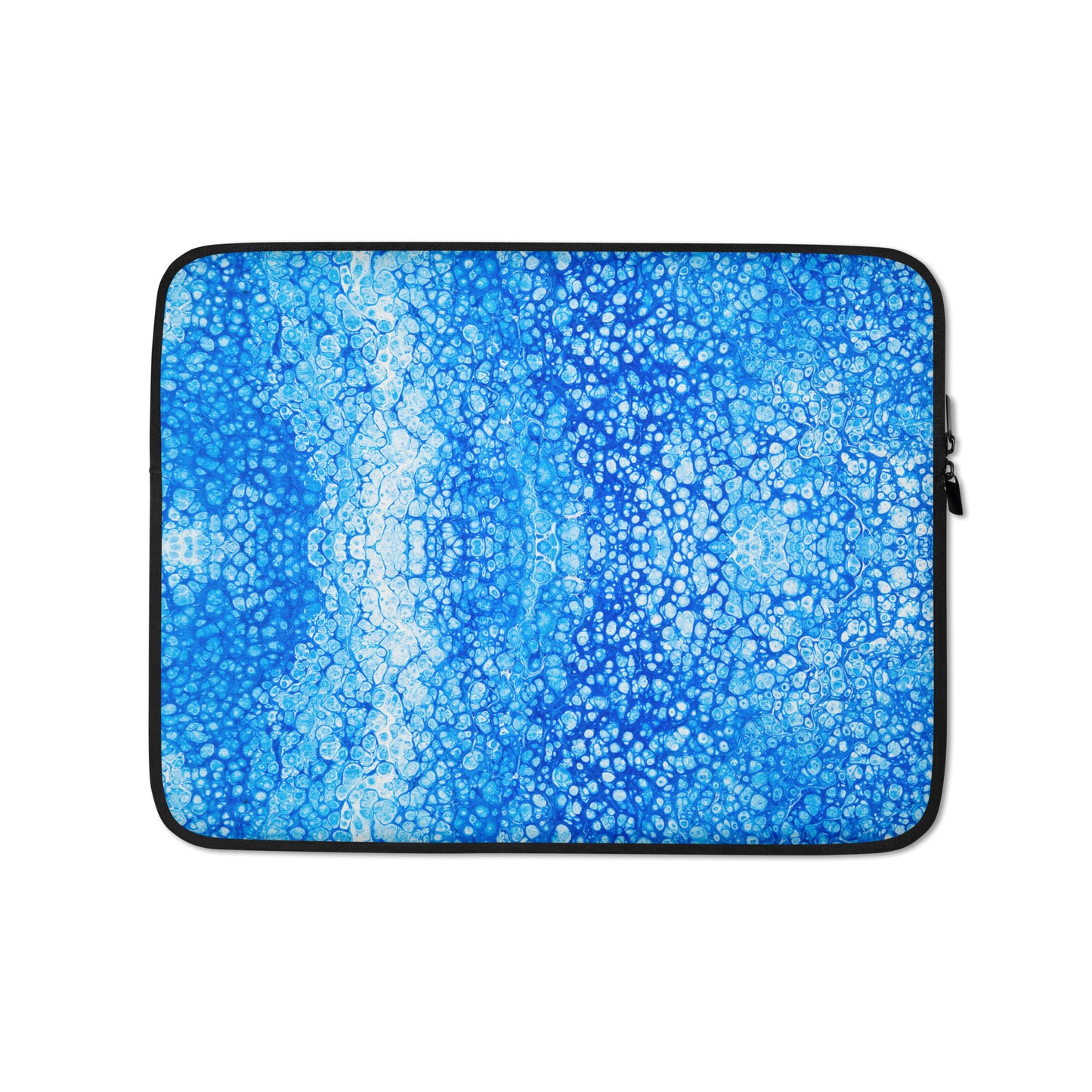 NightOwl Studio Padded Laptop Sleeve with Faux Fur Lining, 13 and 15 Inch Covers for Portable Computers and Large Tablets, Slim and Portable Neoprene for Work, Travel, or Gaming, Cryptic Blue