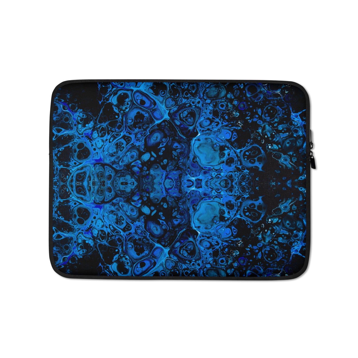 NightOwl Studio Padded Laptop Sleeve with Faux Fur Lining, 13 and 15 Inch Covers for Portable Computers and Large Tablets, Slim and Portable Neoprene for Work, Travel, or Gaming, Azul