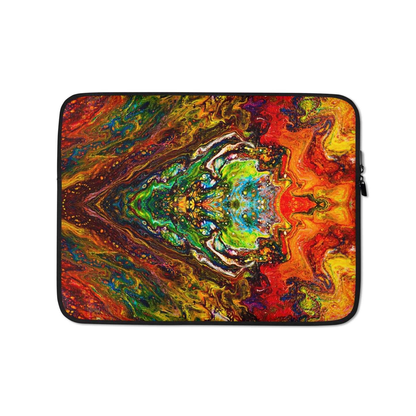 NightOwl Studio Padded Laptop Sleeve, 13 and 15 Inch Covers for Portable Computers and Large Tablets, Slim and Portable Neoprene for Work, or Travel, Psychedelic Something