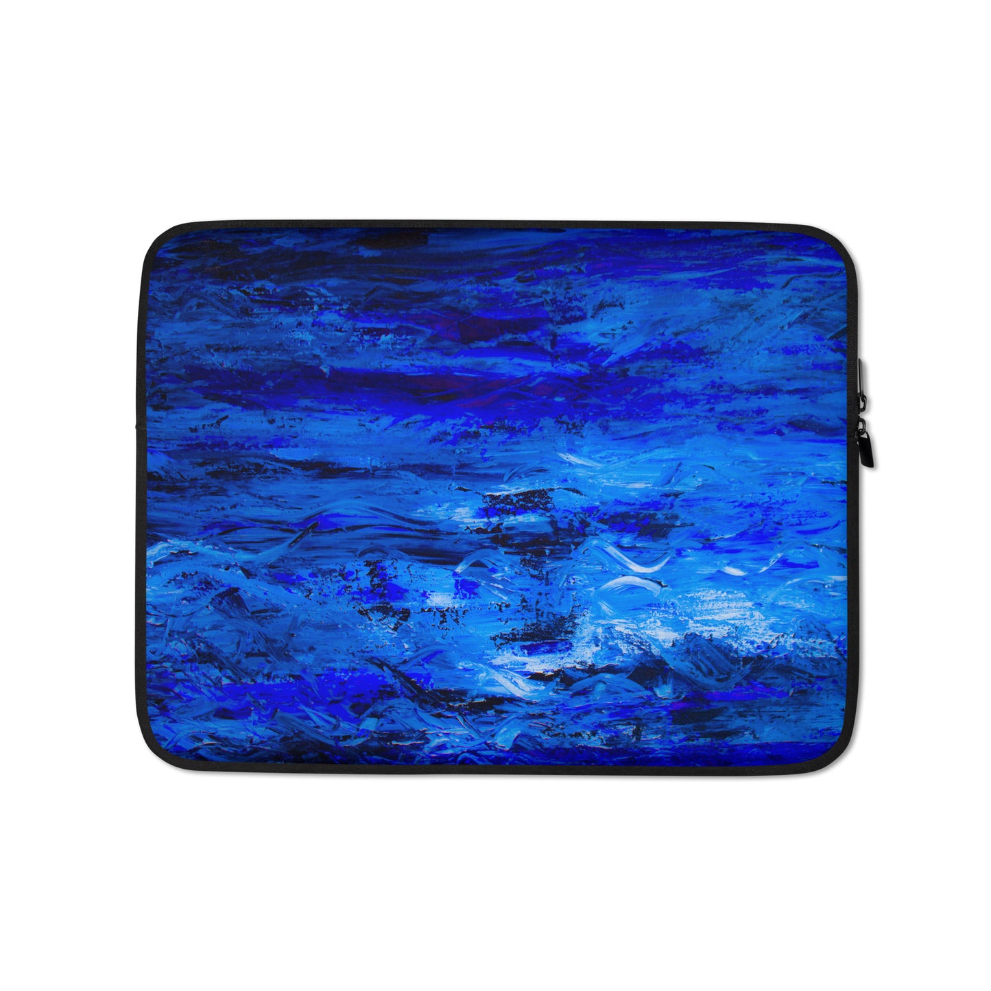 NightOwl Studio Padded Laptop Sleeve, 13 and 15 Inch Covers for Portable Computers and Large Tablets, Slim and Portable Neoprene for Work, or Travel, Blue Woods